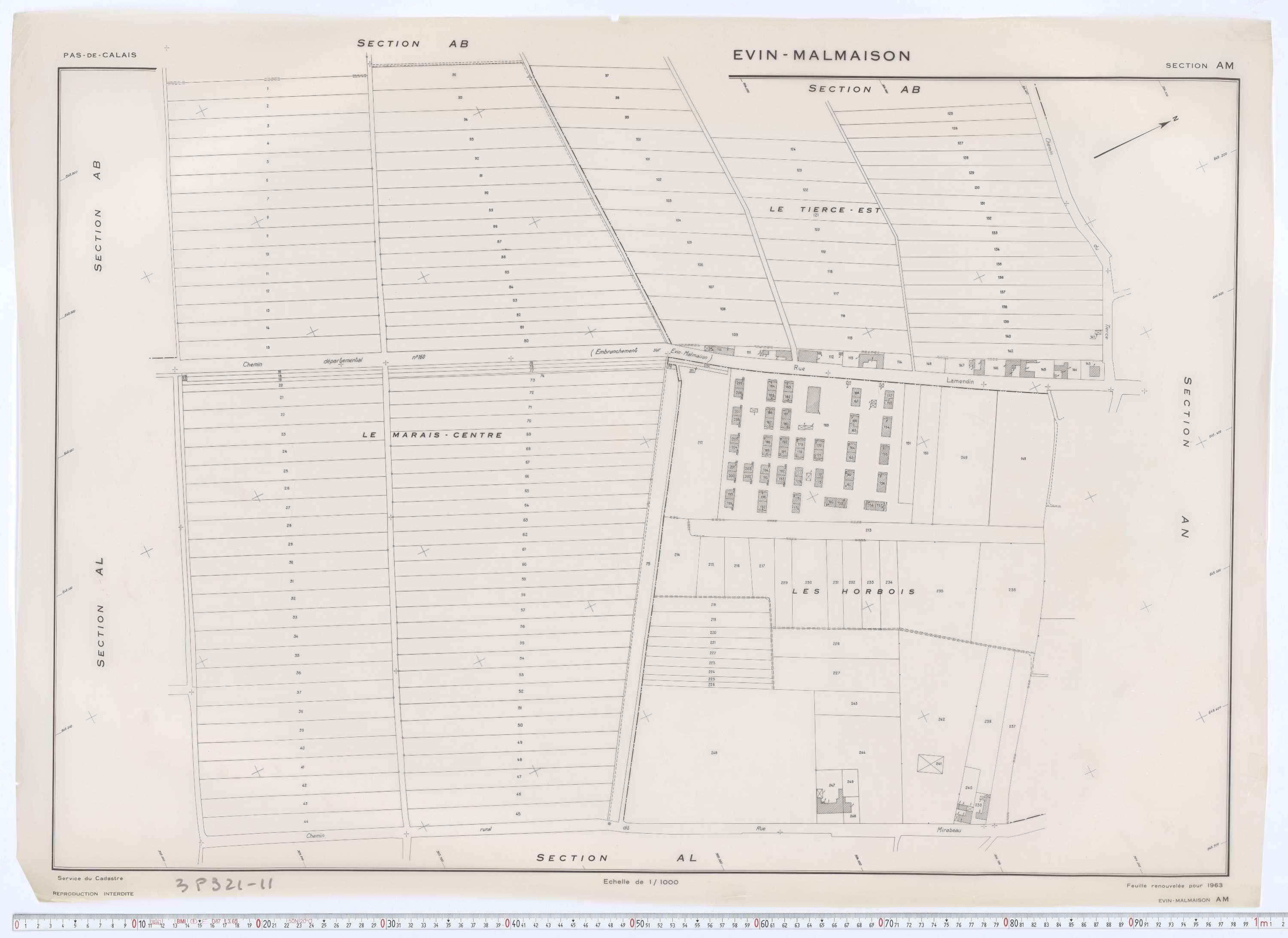 Évin-Malmaison - Section AM.
