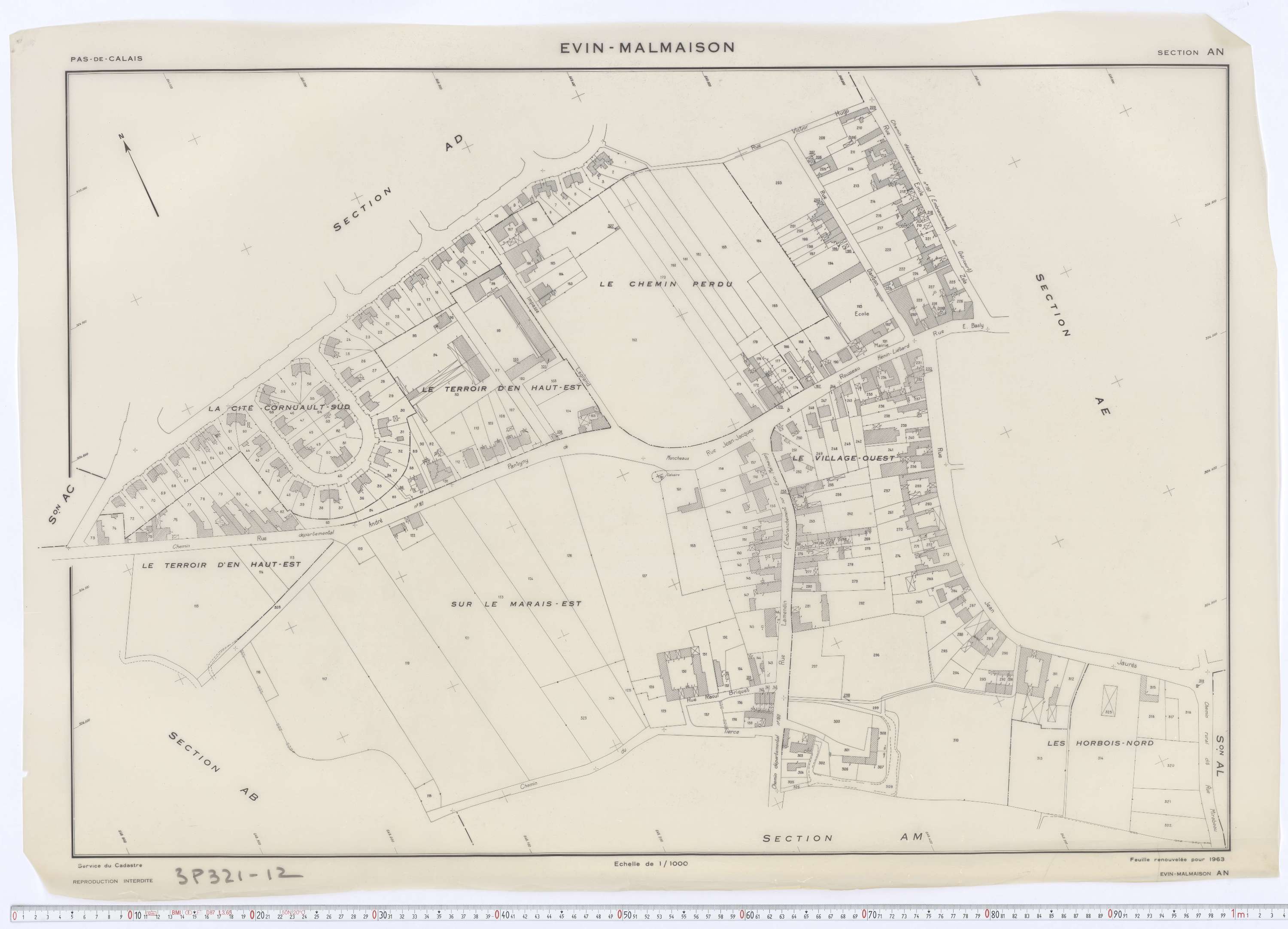 Évin-Malmaison - Section AN.