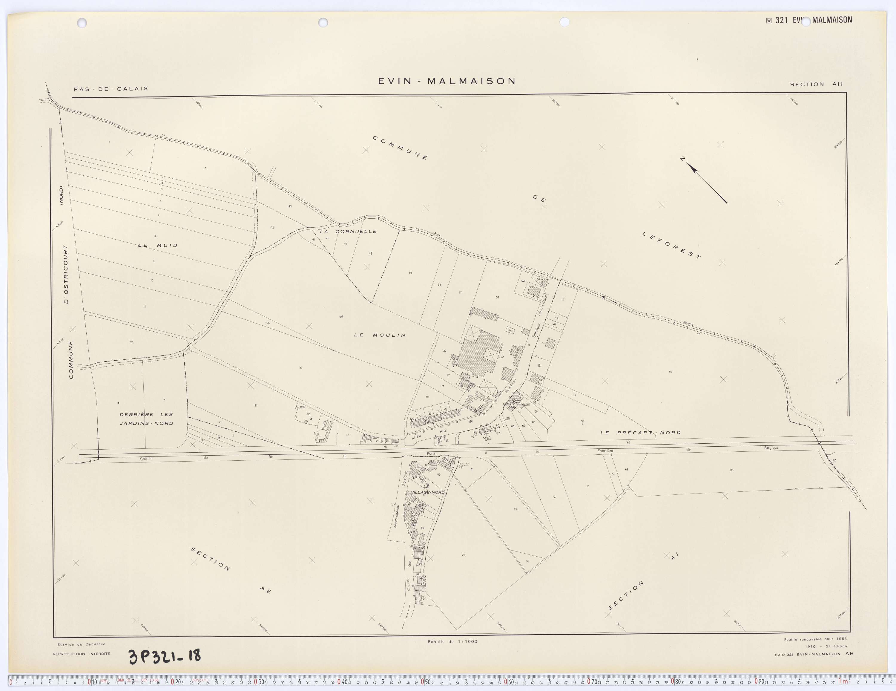 Évin-Malmaison - Section AH.