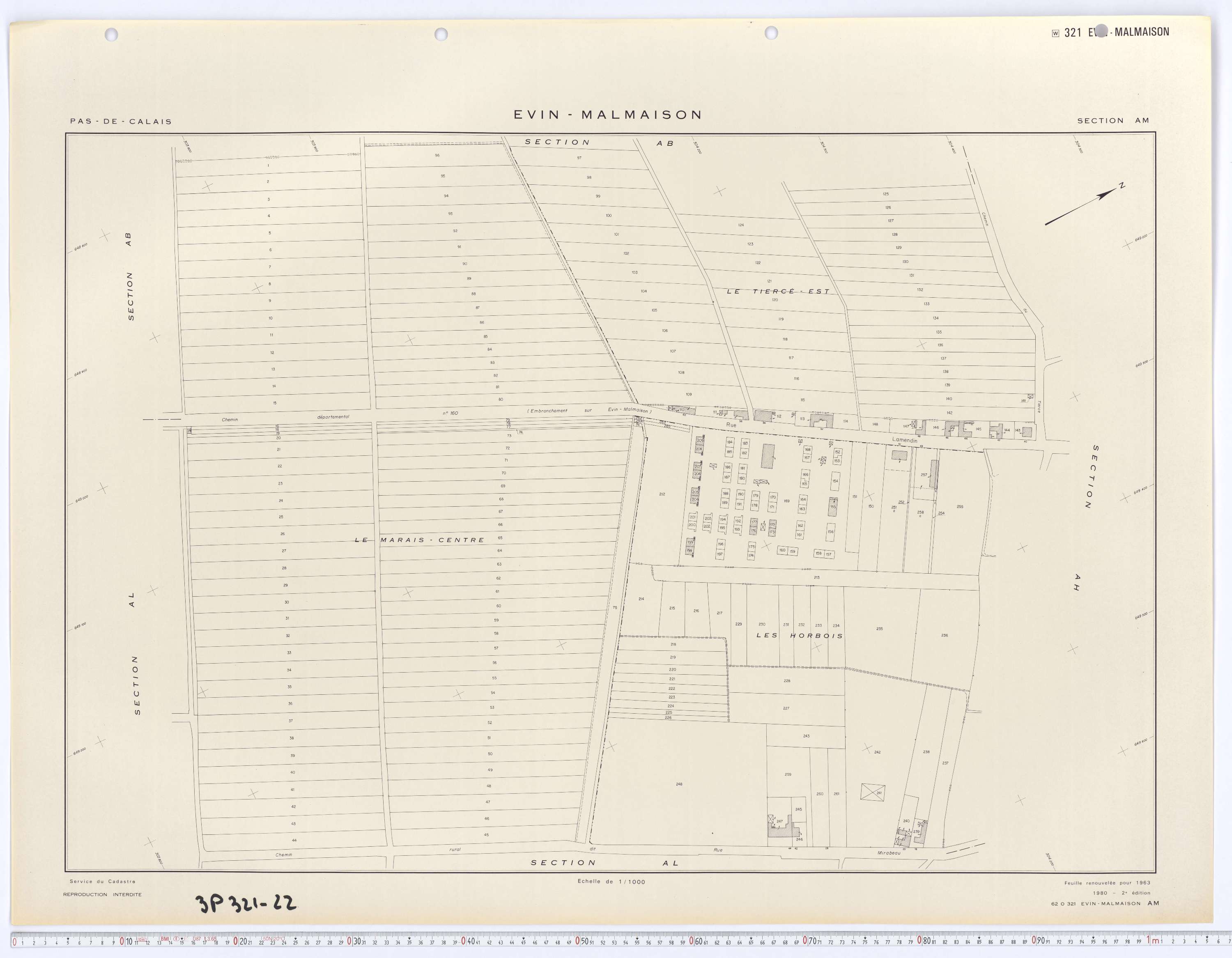 Évin-Malmaison - Section AM.