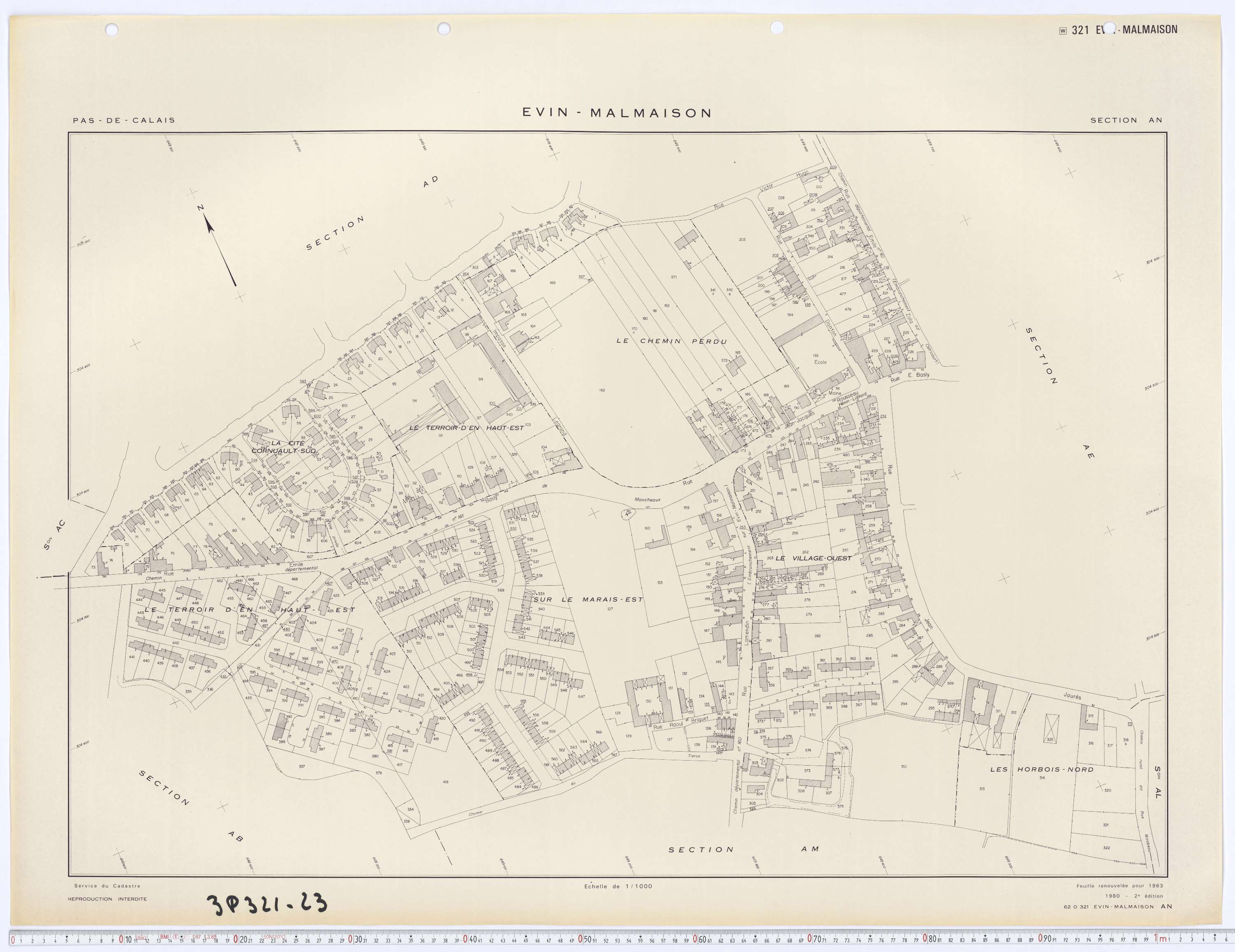 Évin-Malmaison - Section AN.
