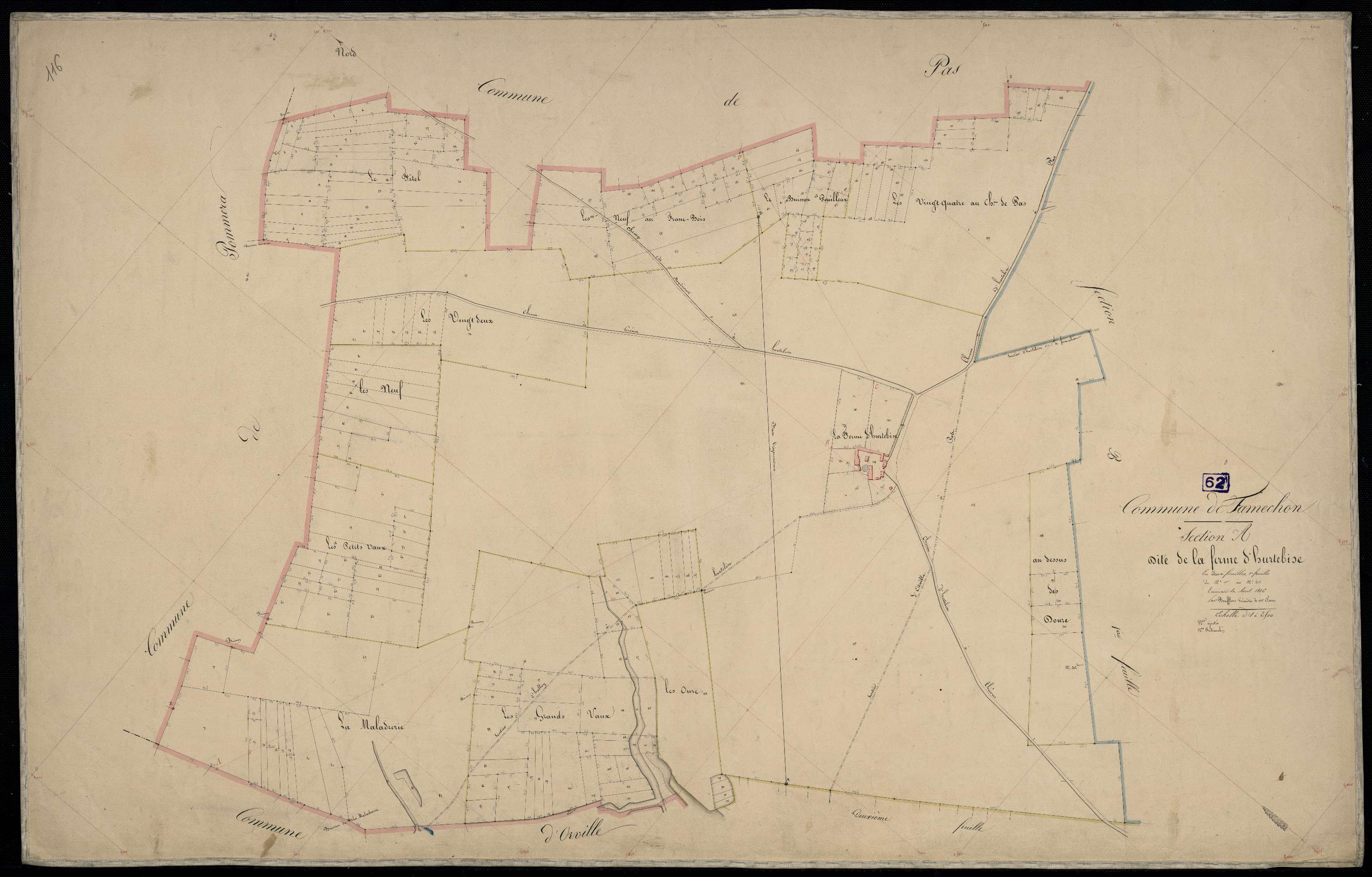 Famechon - Section A, 1re feuille