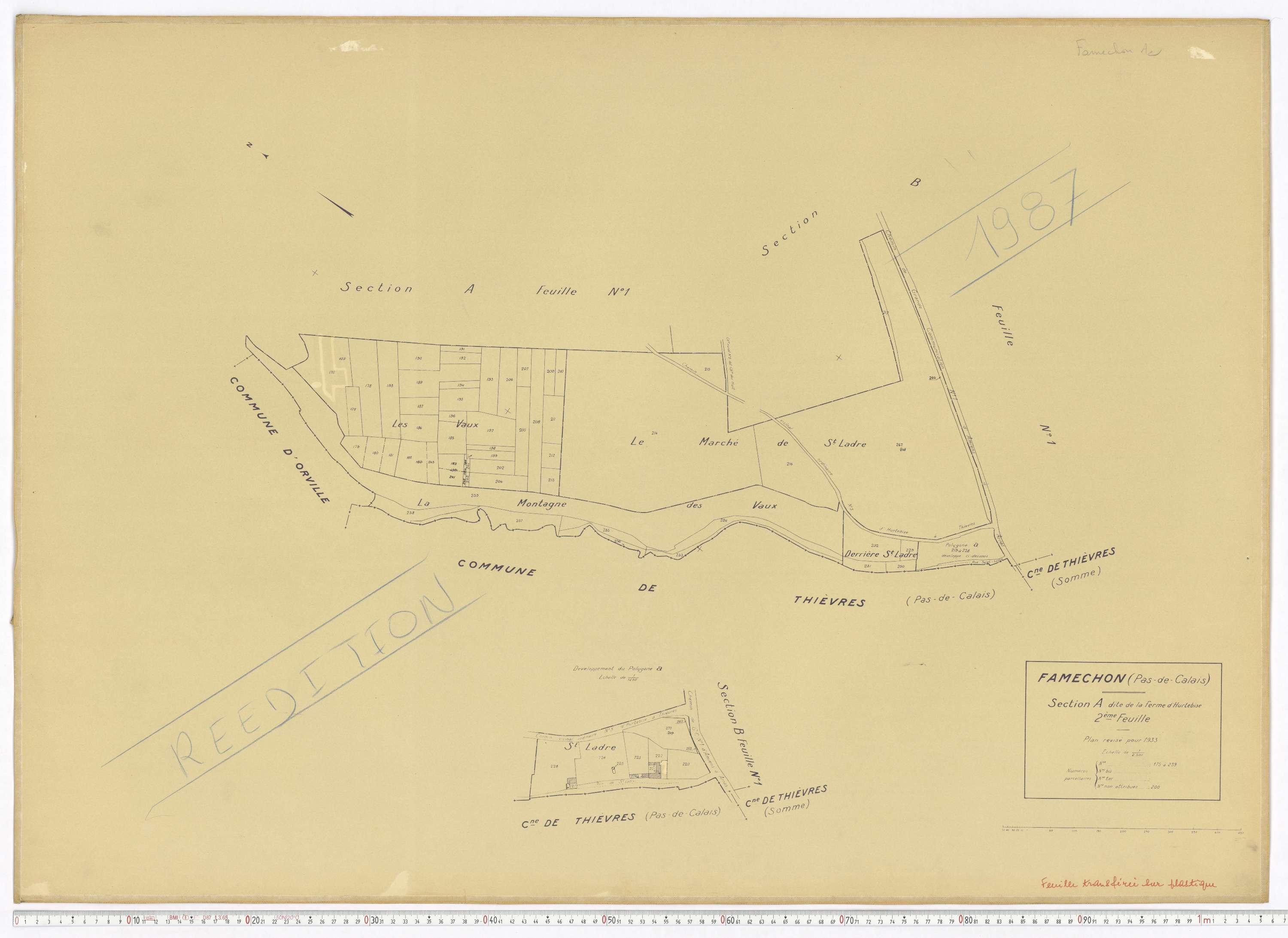 Famechon - Section A, feuille 2.