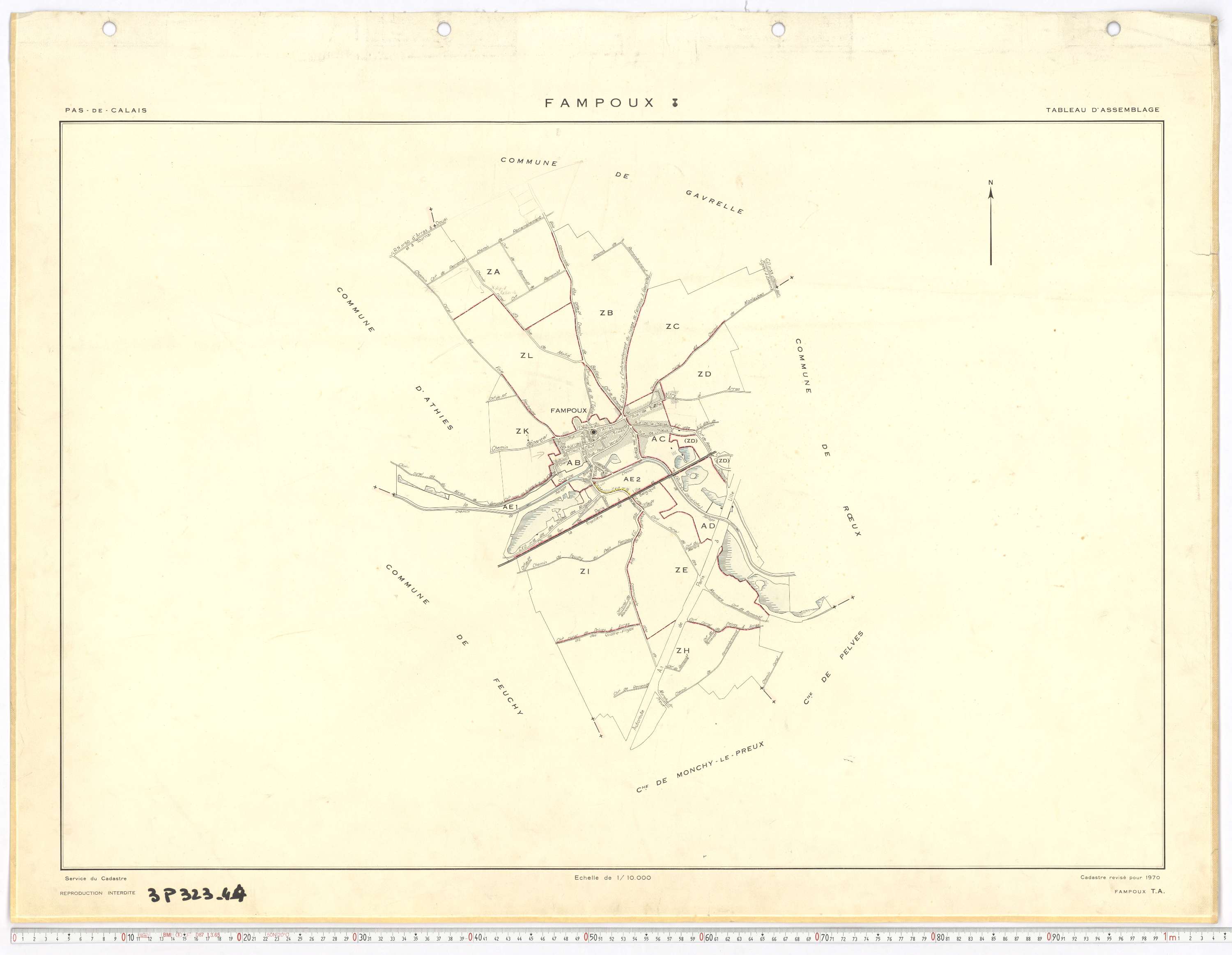 Fampoux - Tableau d'assemblage.