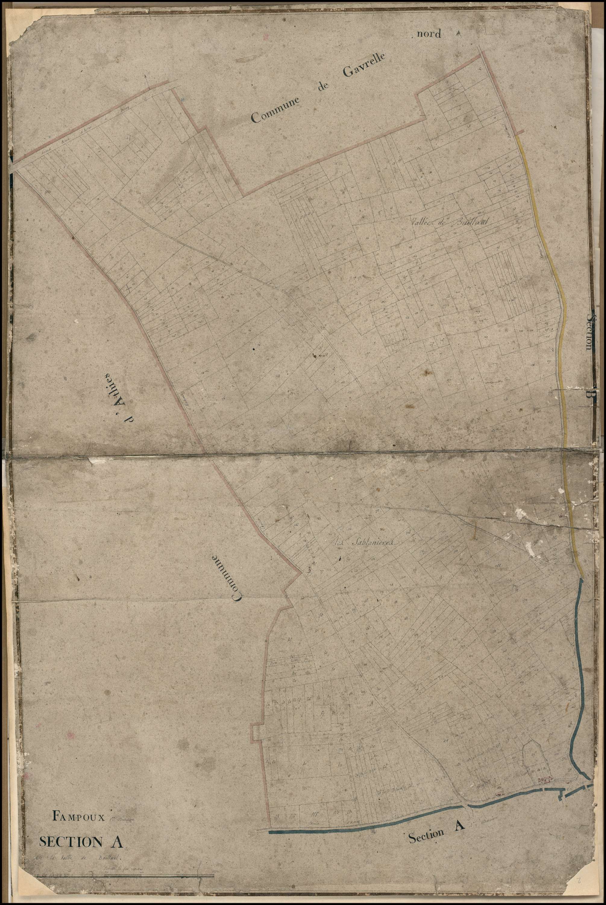 Fampoux - Section A, 1re feuille