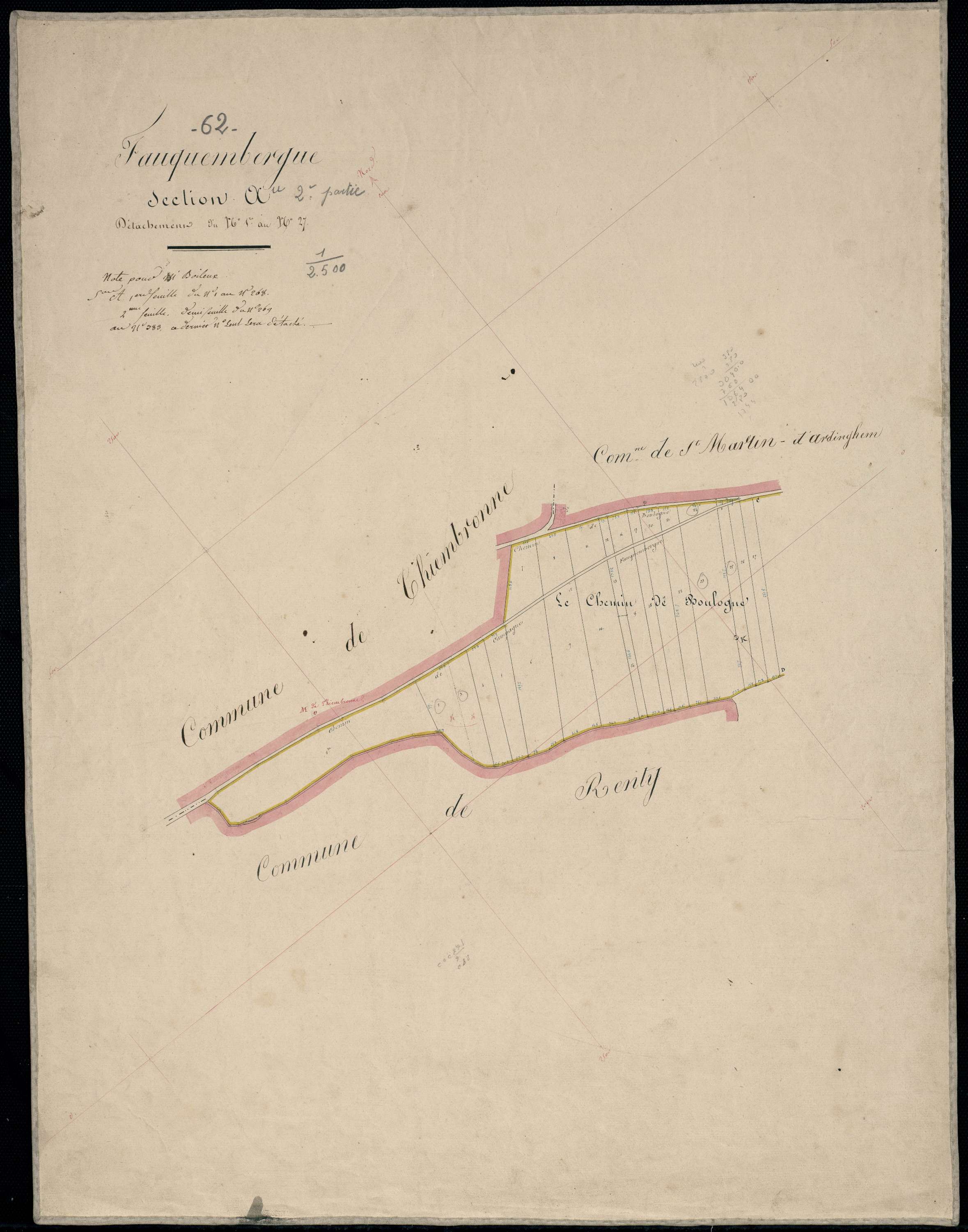 Fauquembergues - Section A, 2e feuille