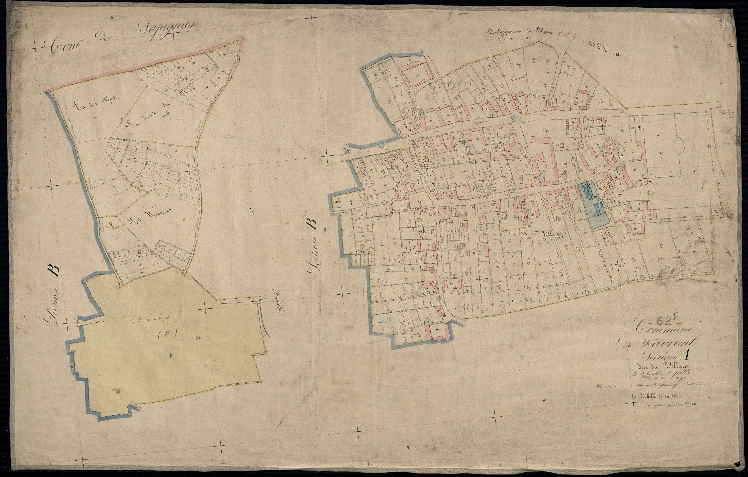 Favreuil - Section A, 2e feuille