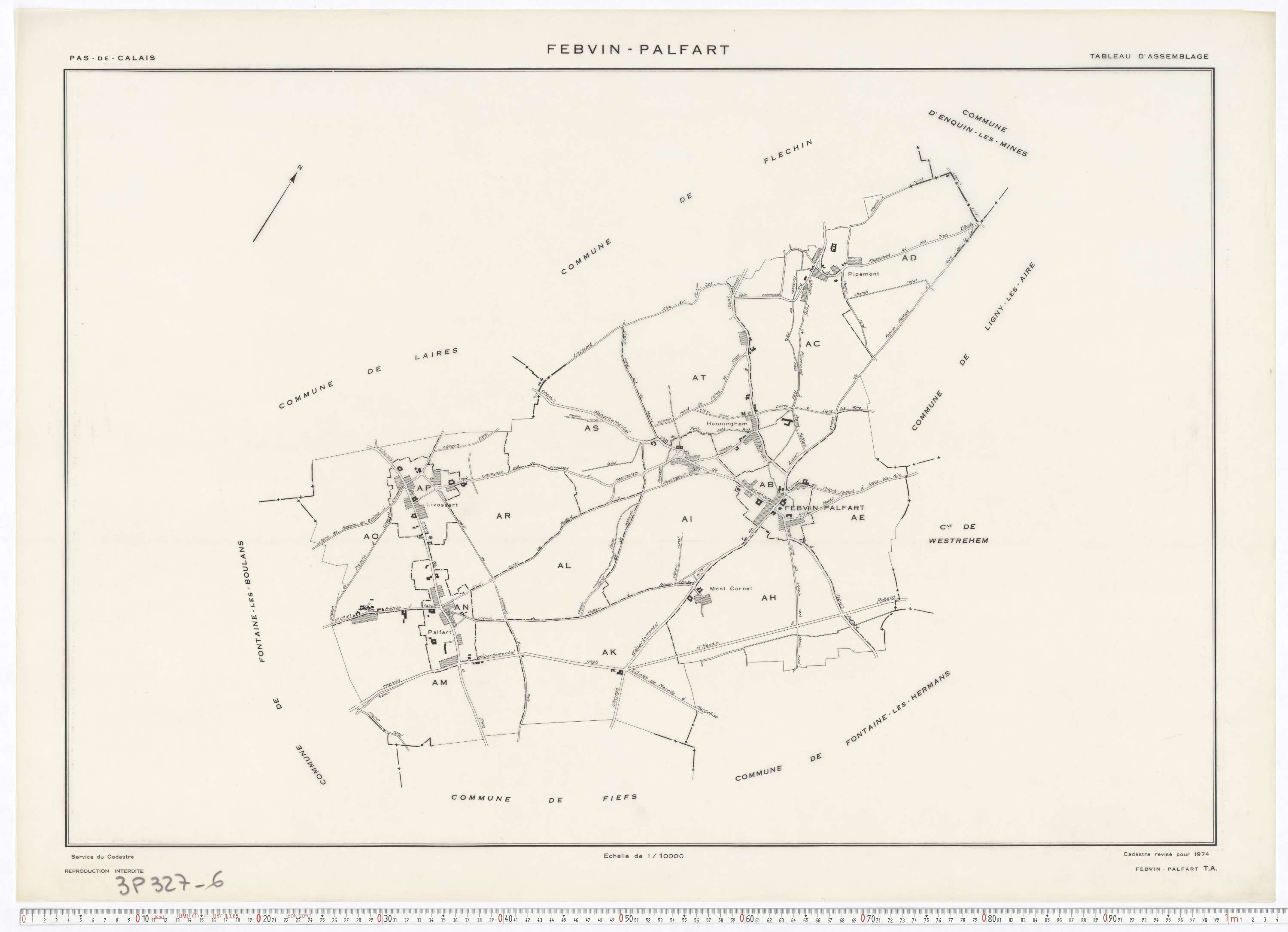 Febvin-Palfart - Tableau d'assemblage.