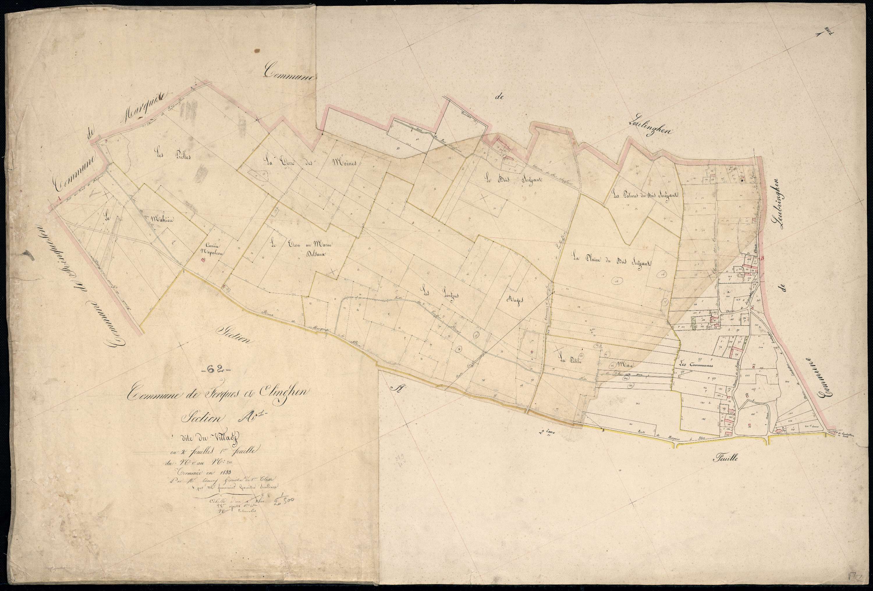 Ferques - Section A, 1re feuille