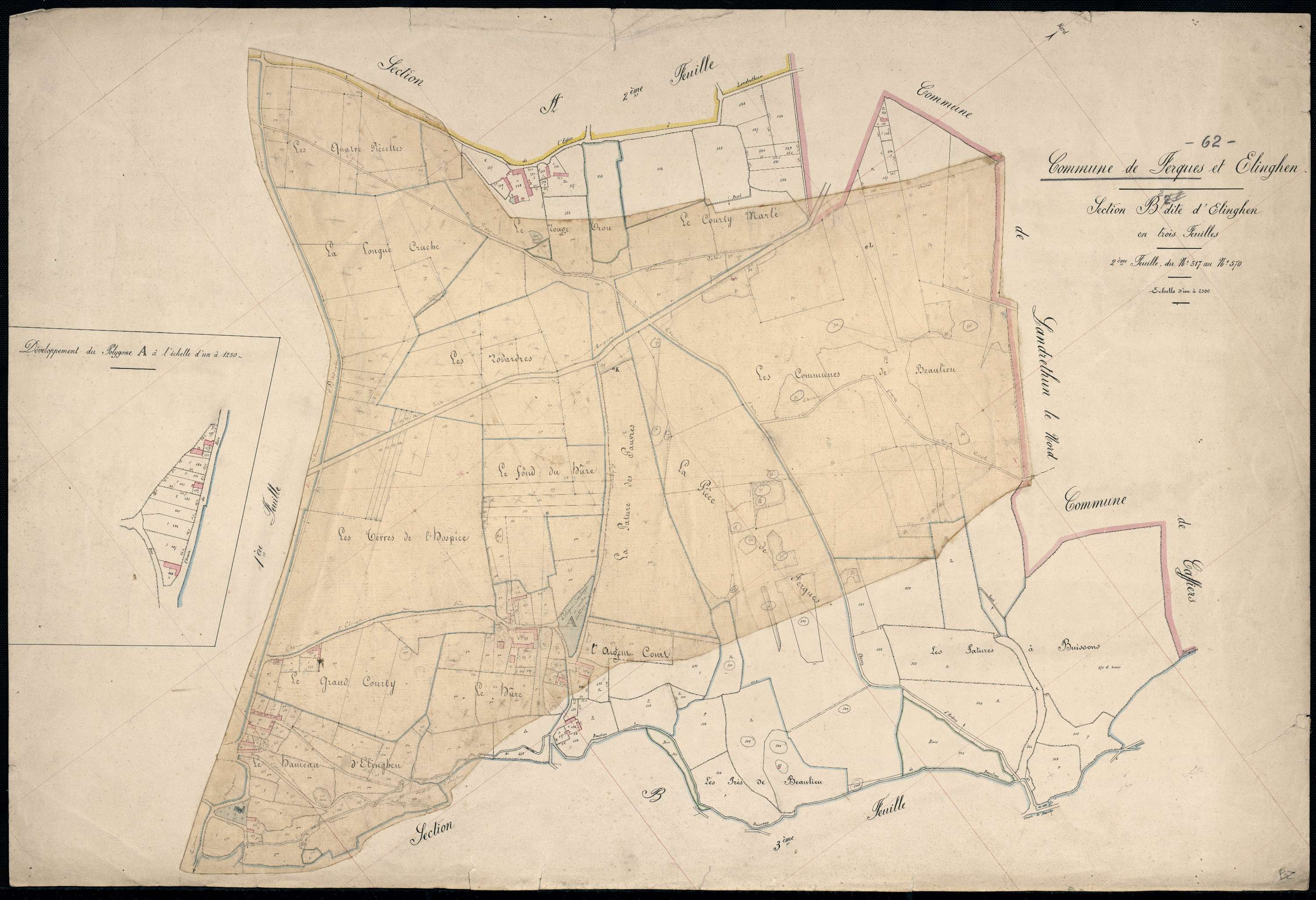 Ferques - Section B, 1re feuille
