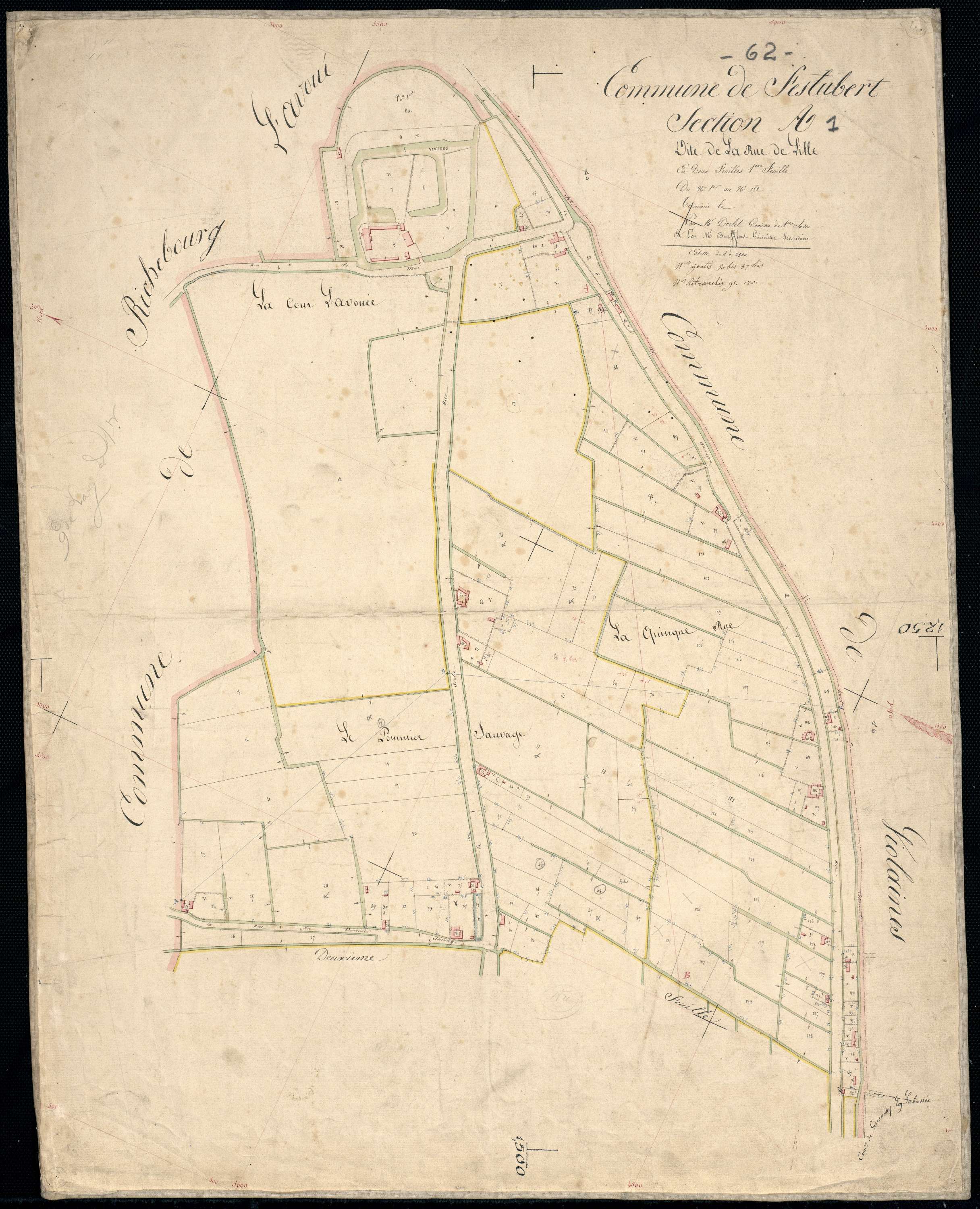 Festubert - Section A, 1re feuille