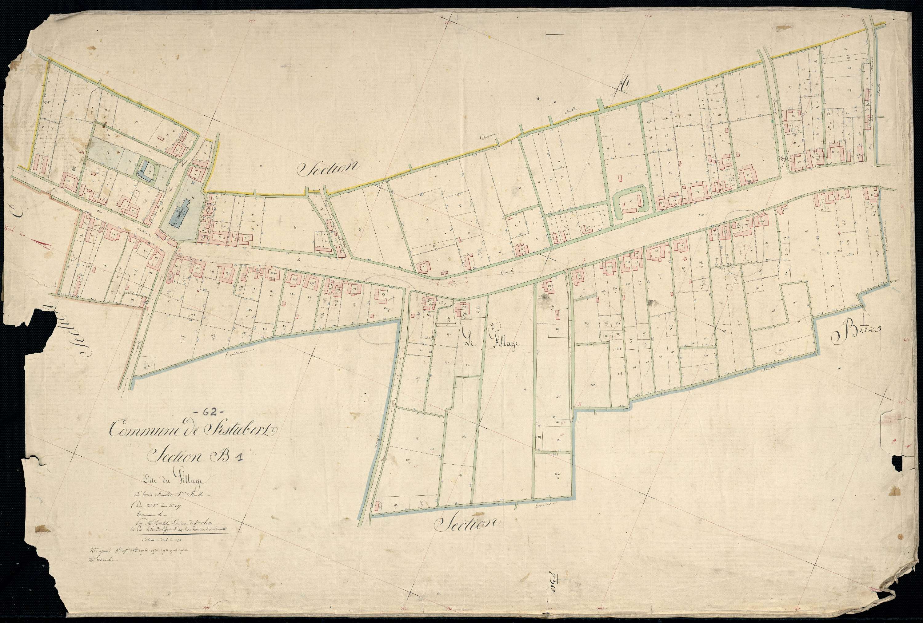 Festubert - Section B, 1re feuille
