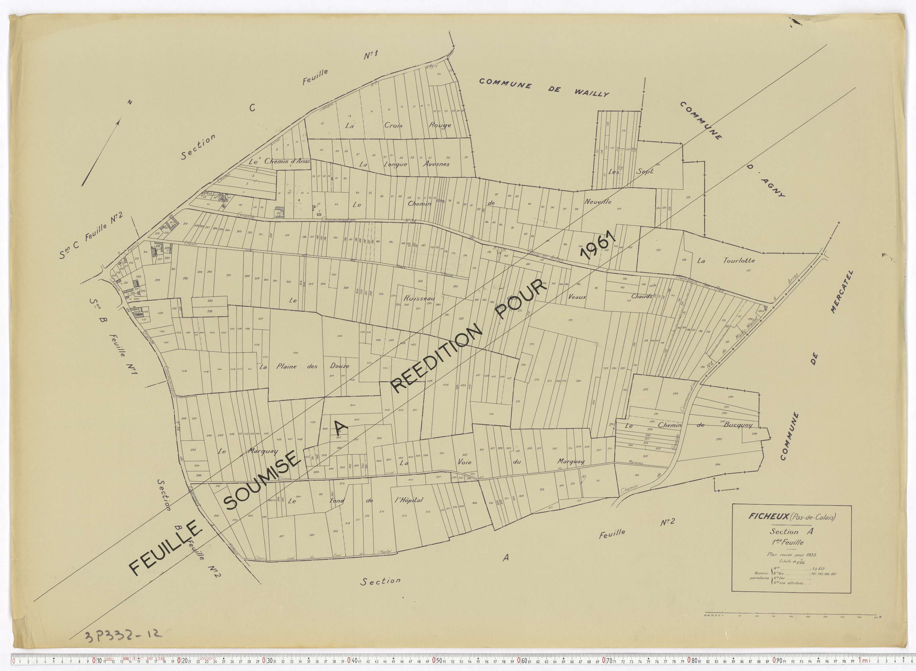 Ficheux - Section A, feuille 1.