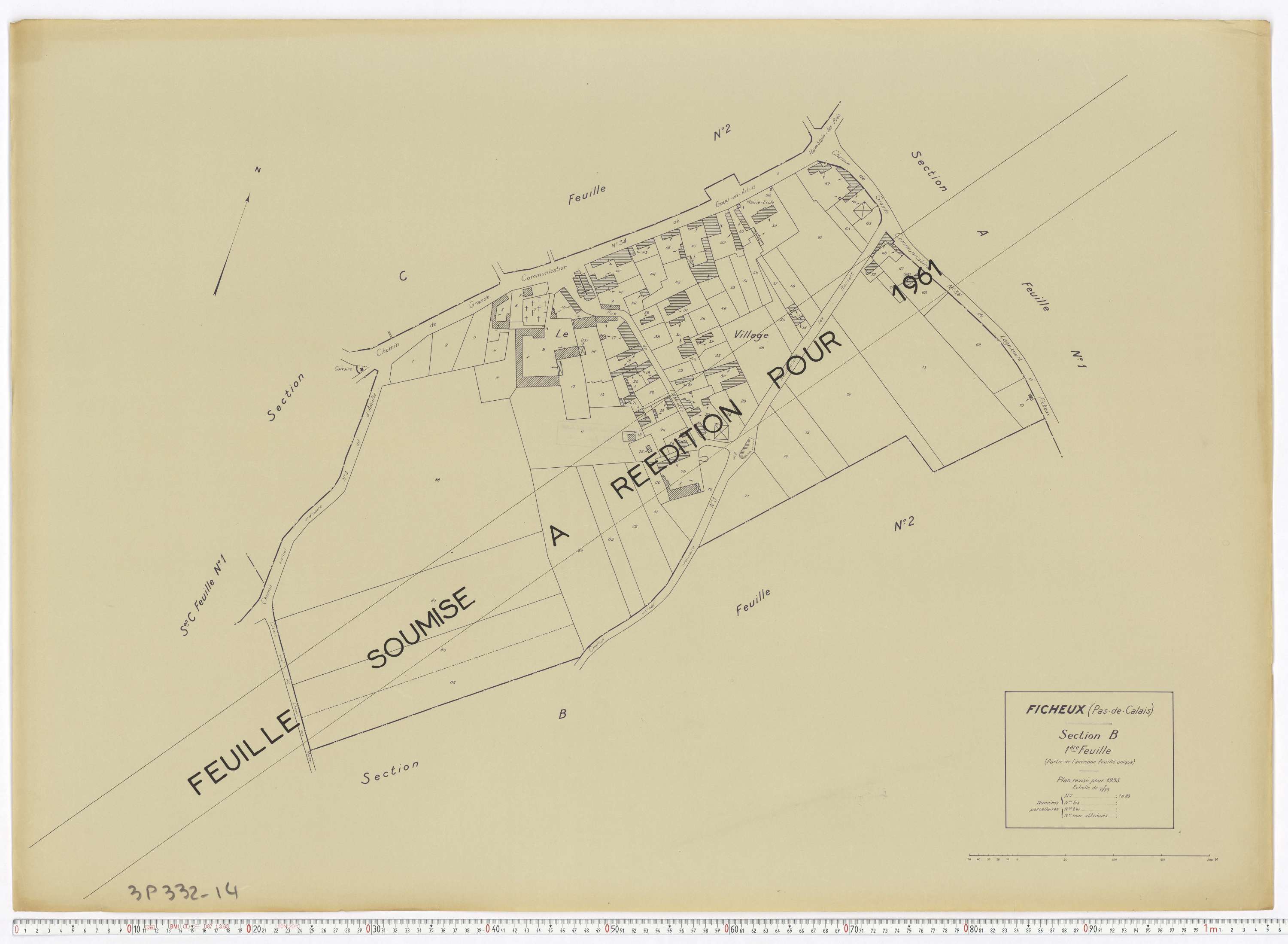 Ficheux - Section B, feuille 1.