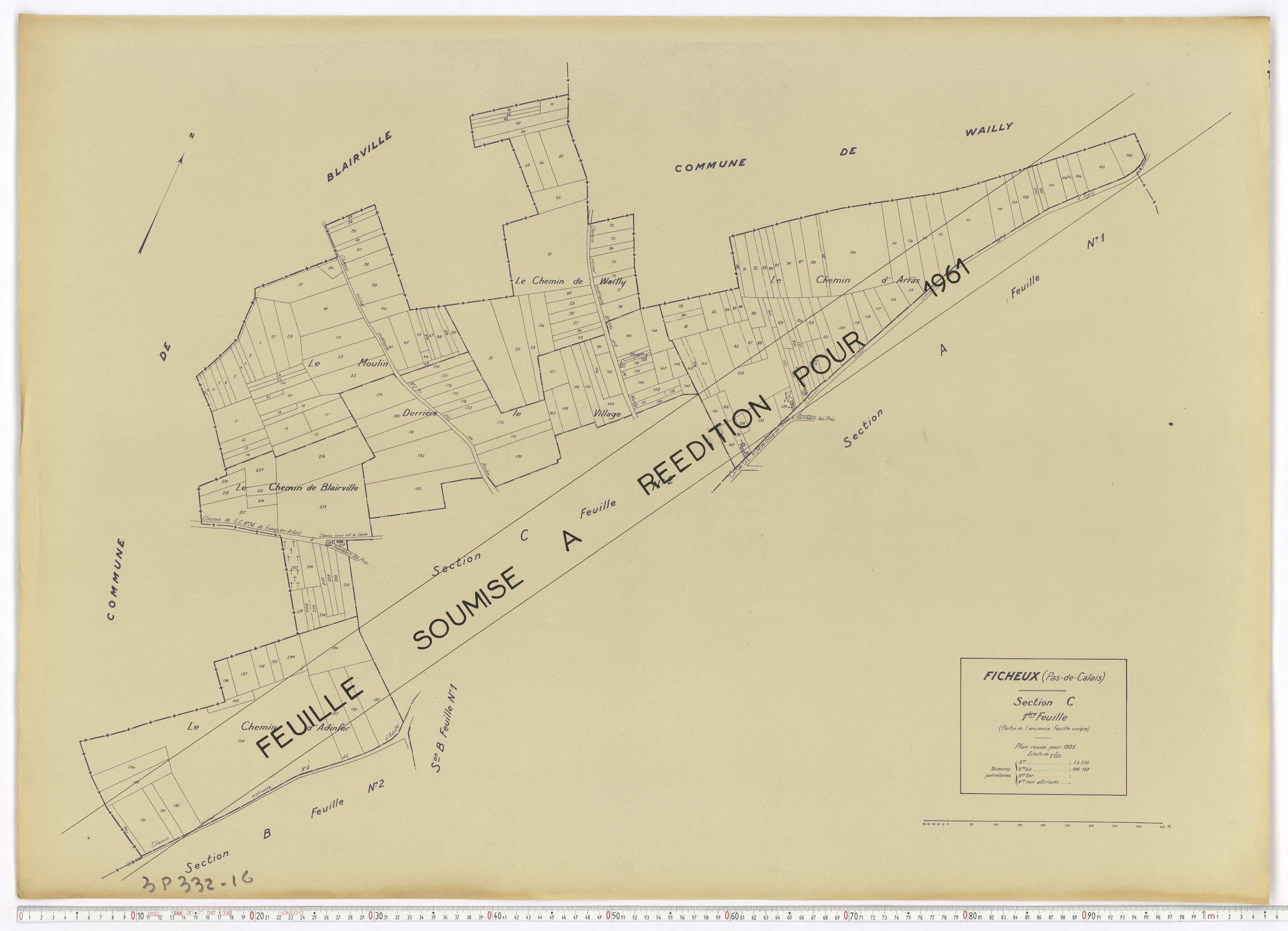 Ficheux - Section C, feuille 1.