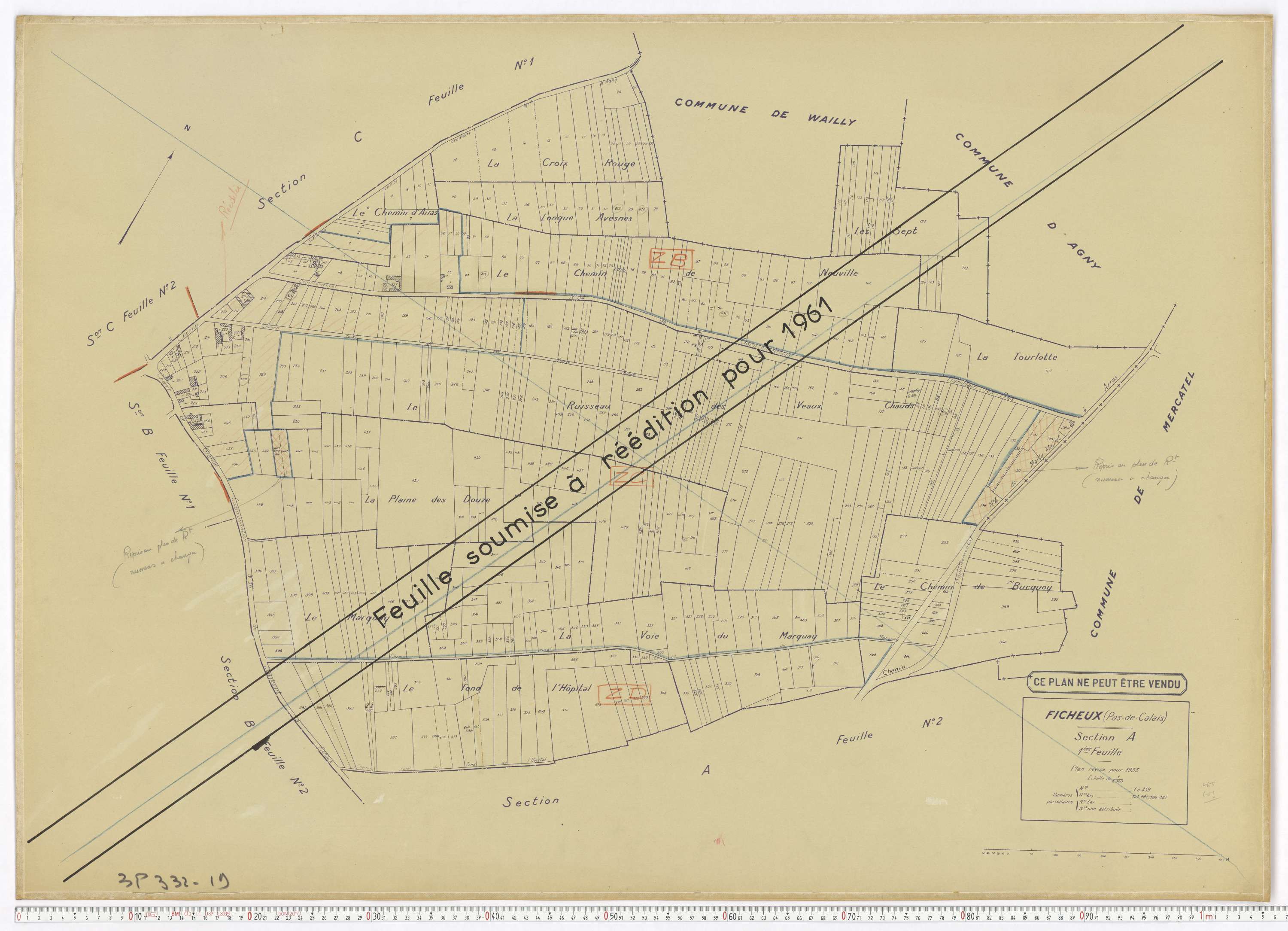 Ficheux - Section A, feuille 1.