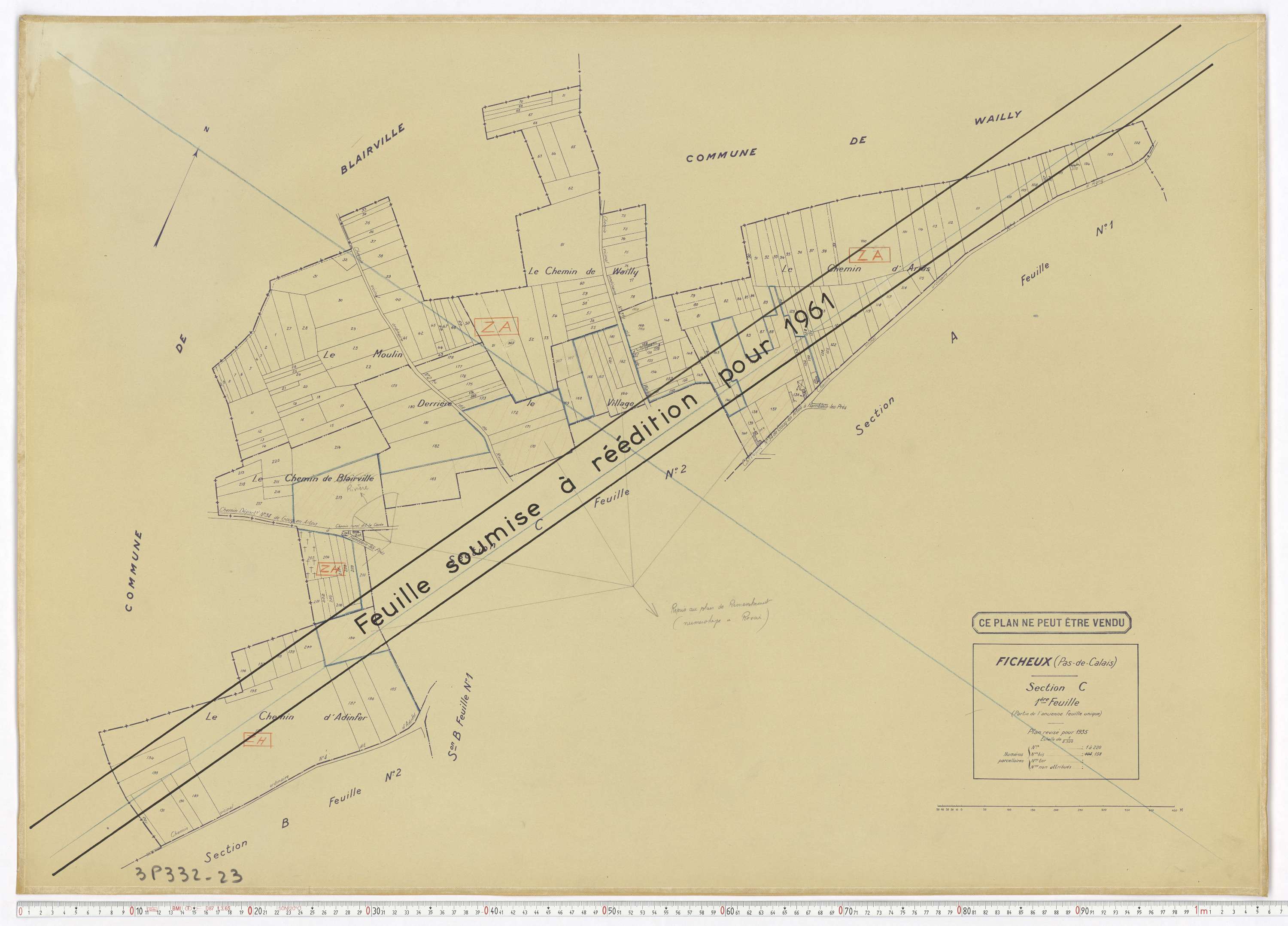Ficheux - Section C, feuille 1.