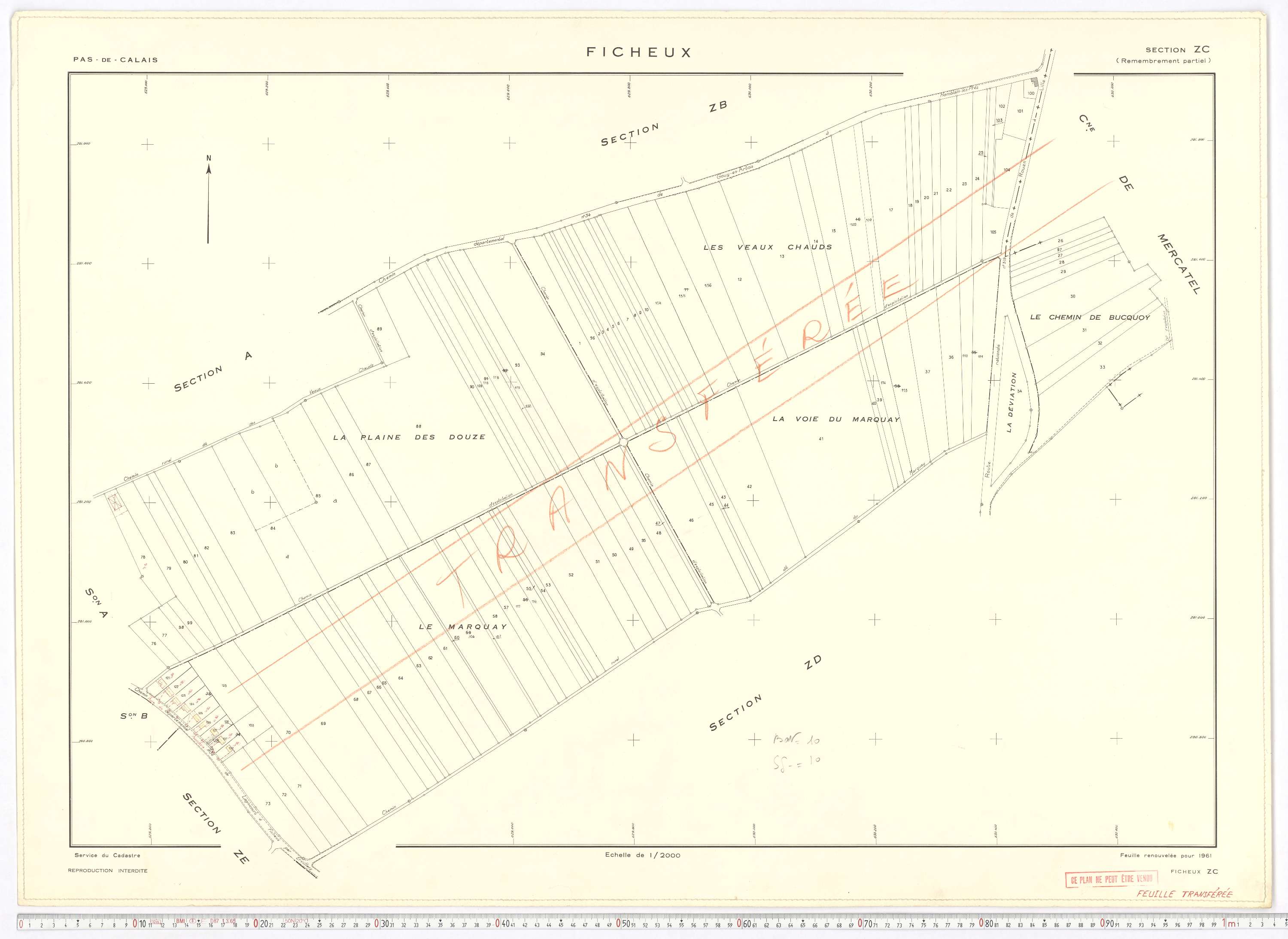 Ficheux - Section ZC.