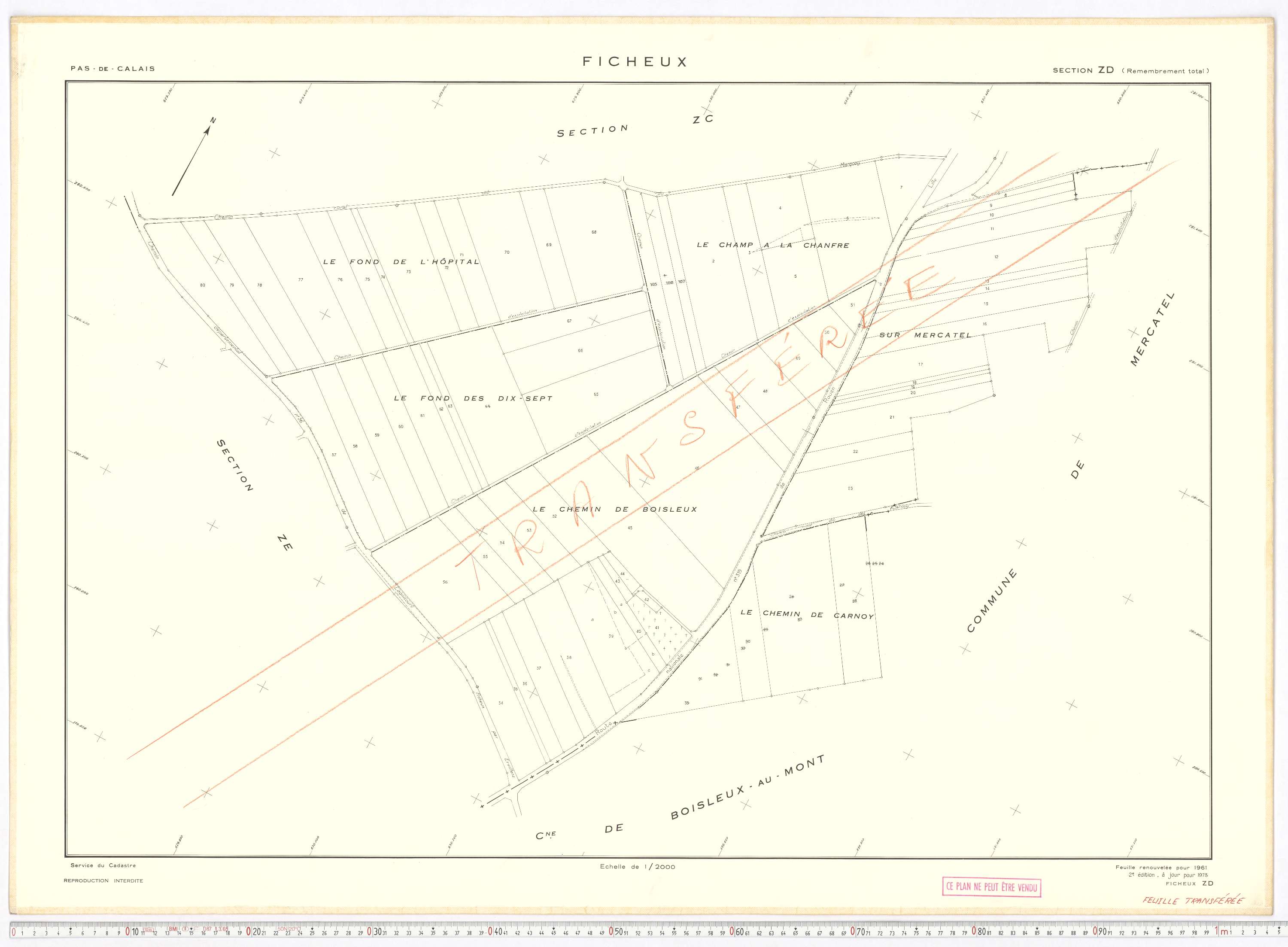 Ficheux - Section ZD.