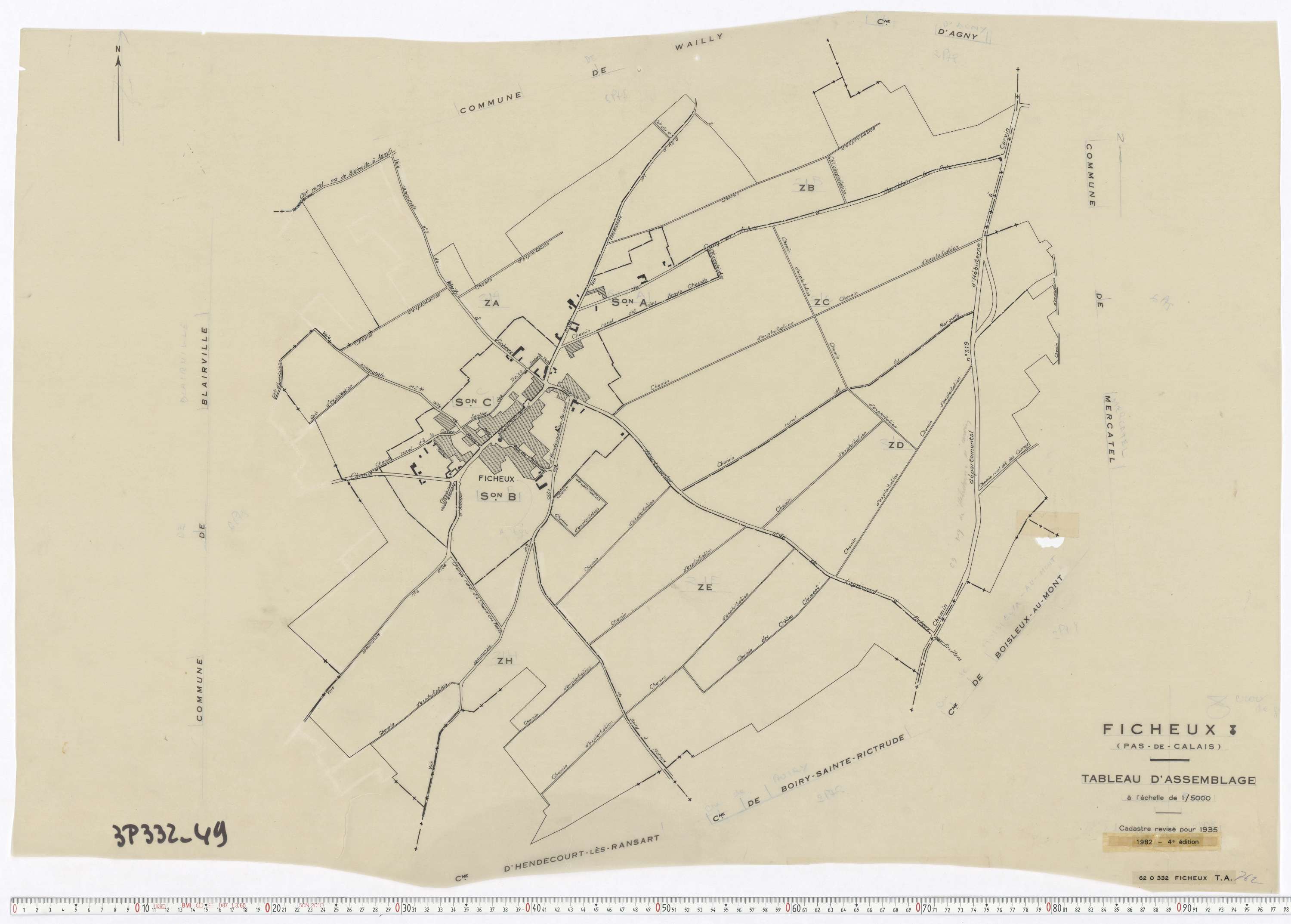 Ficheux - Tableau d'assemblage.