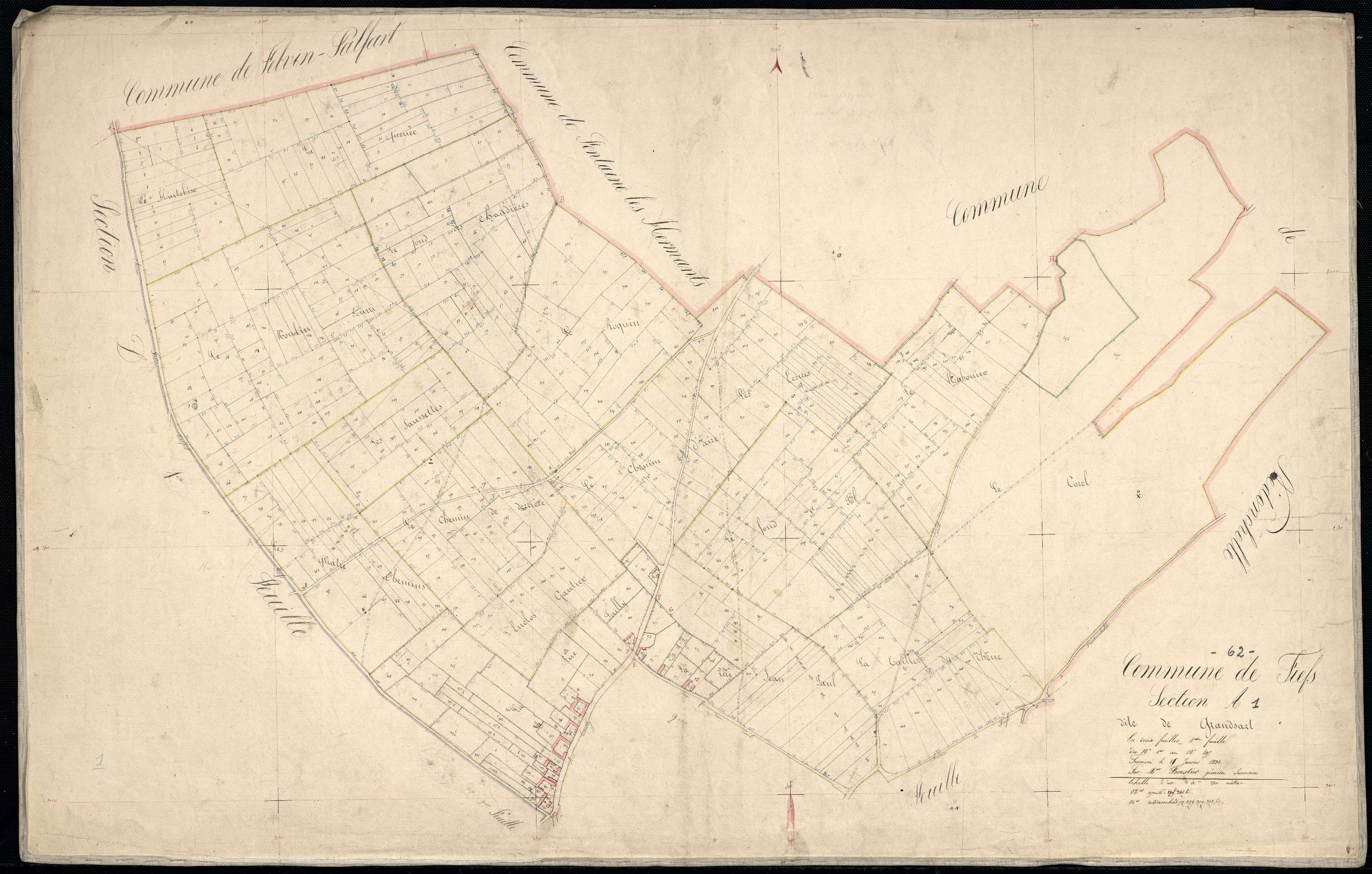 Fiefs - Section A, 1re feuille