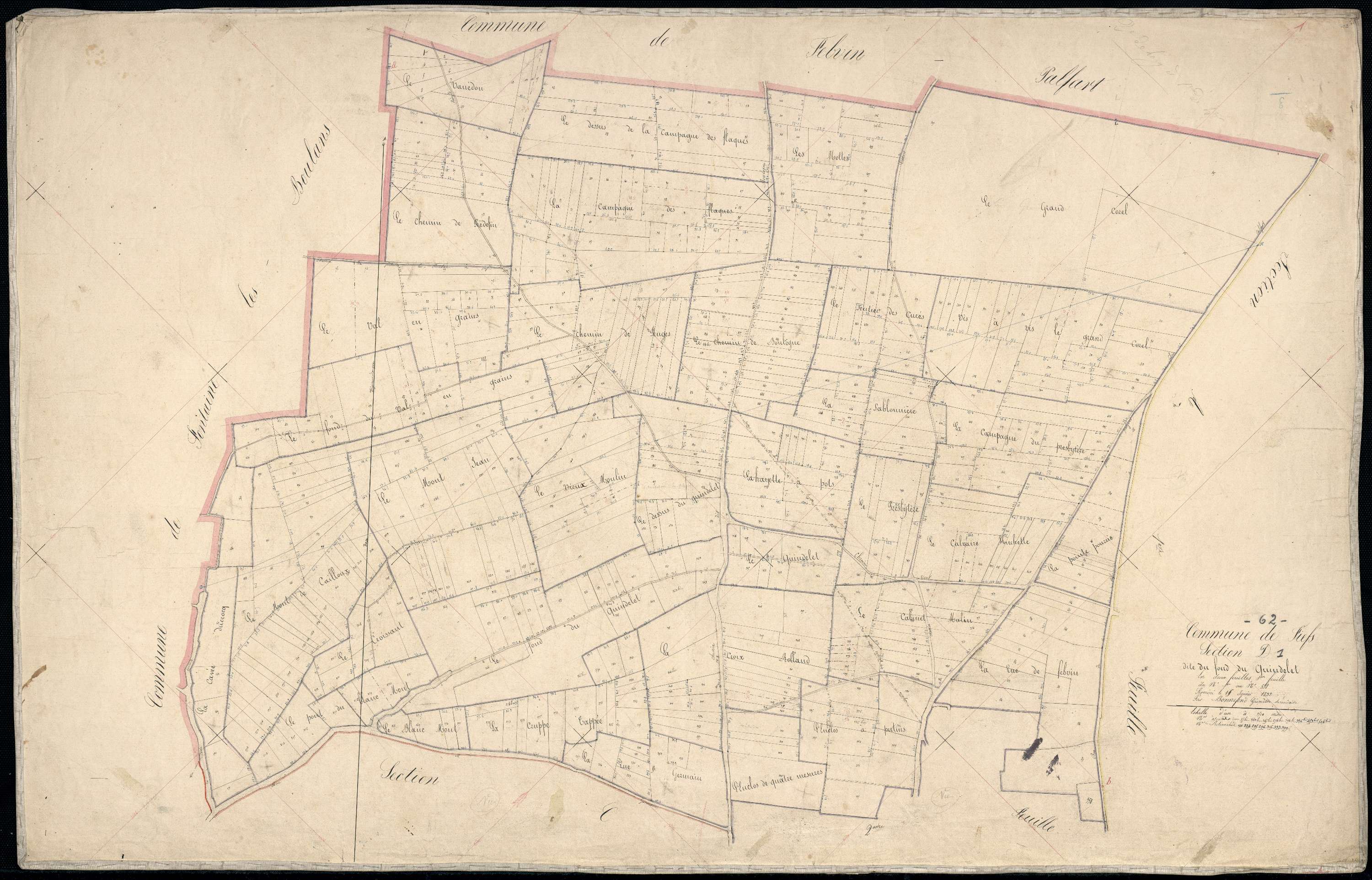 Fiefs - Section D, 1re feuille