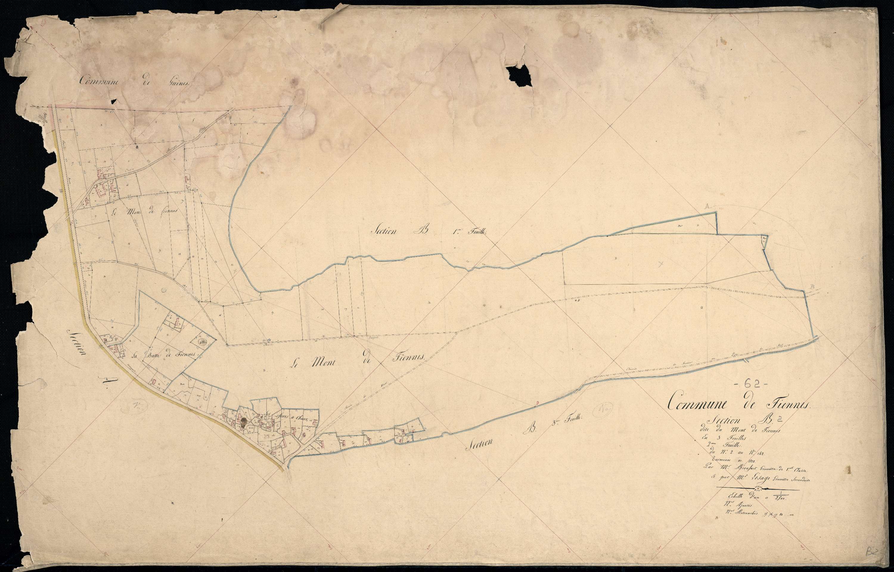 Fiennes - Section B, 2e feuille