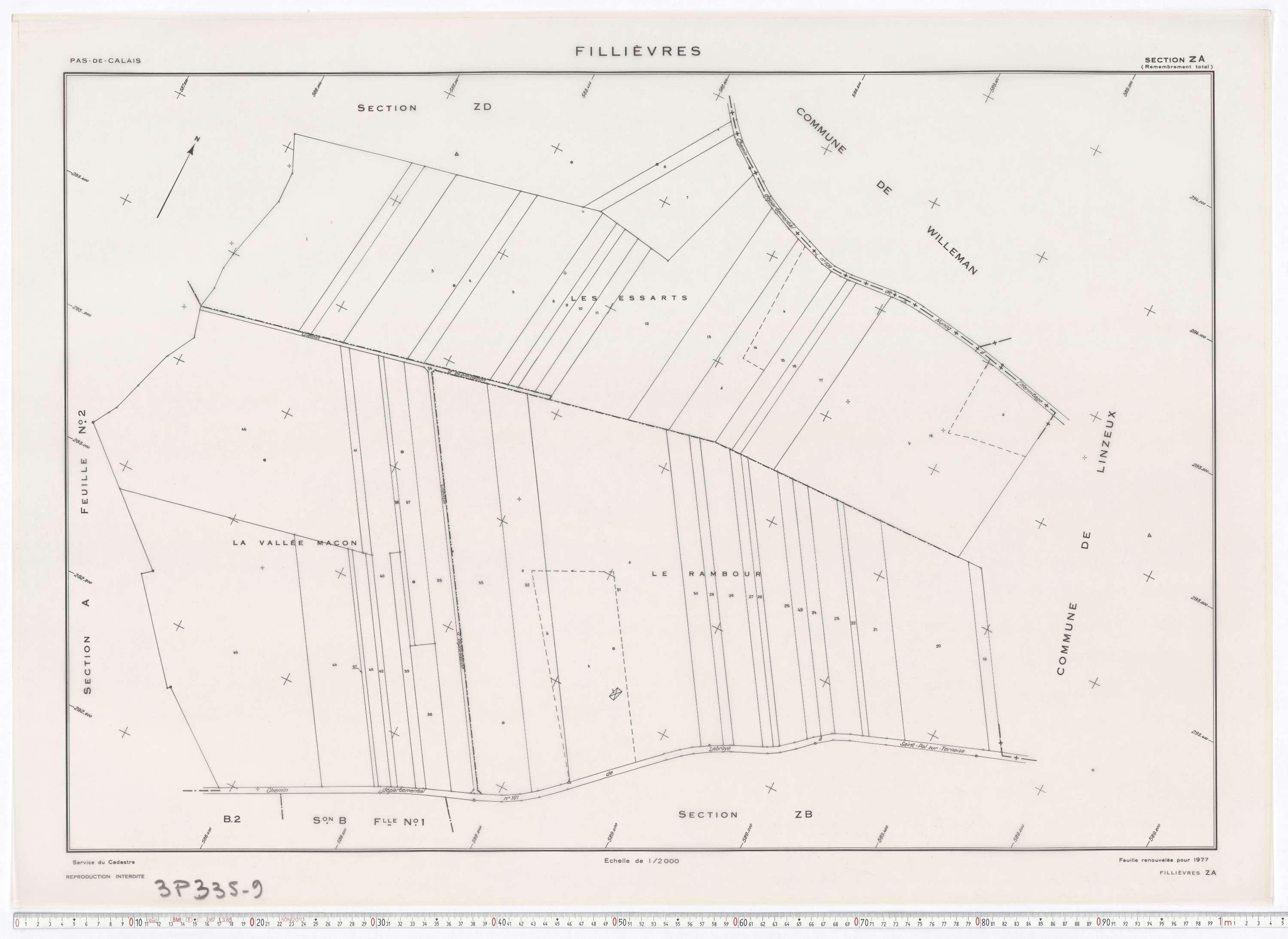 Fillièvres - Section ZA.