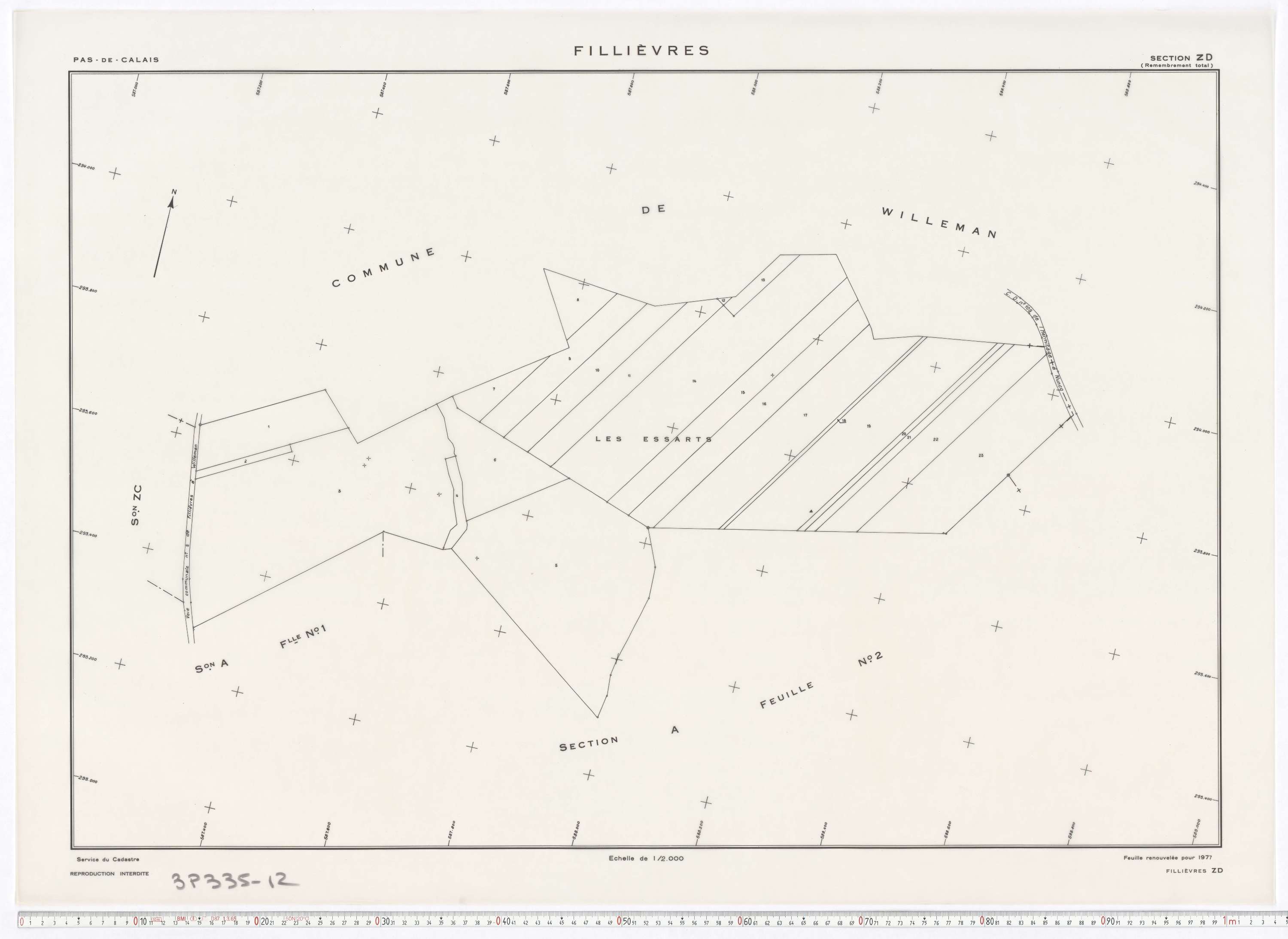 Fillièvres - Section ZD.