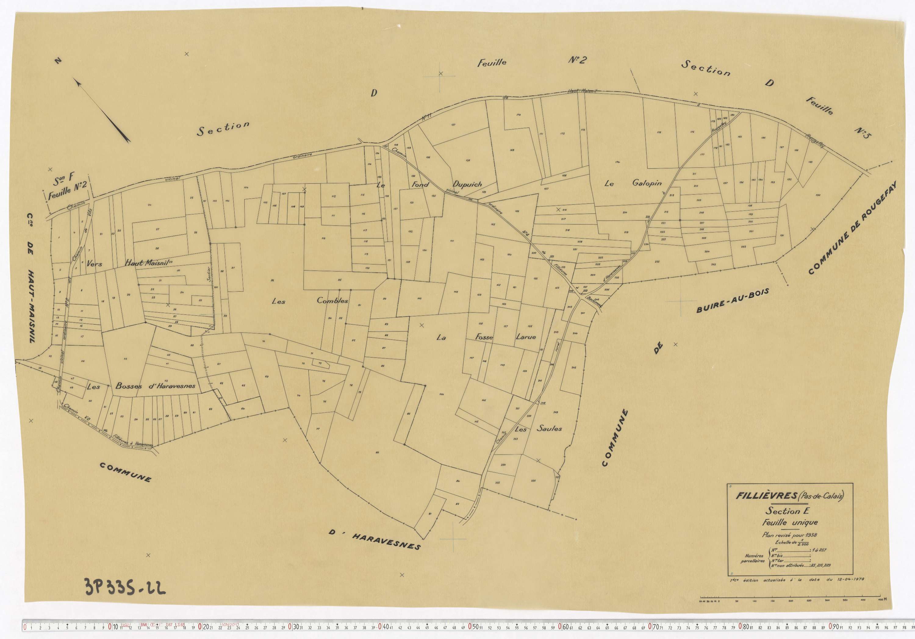 Fillièvres - Section E.