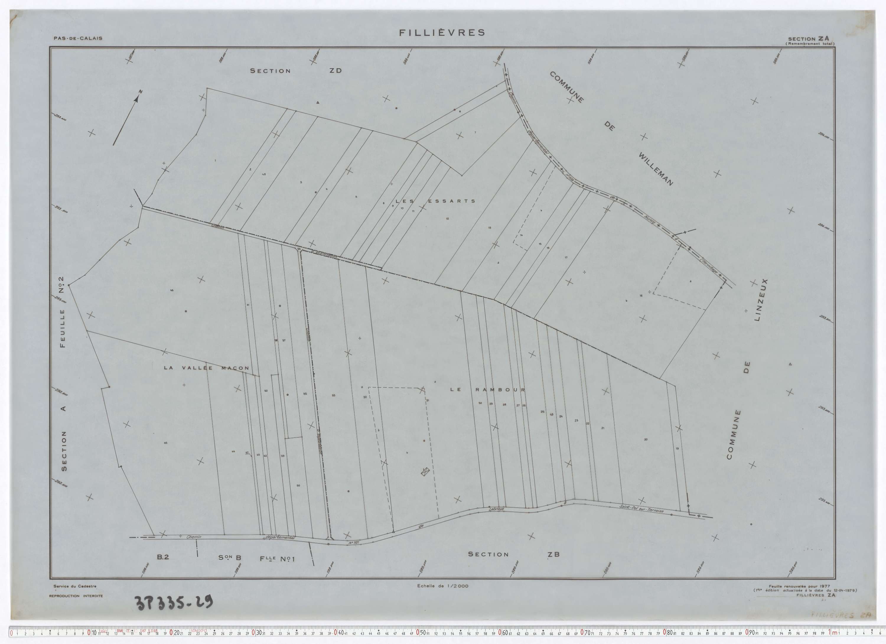 Fillièvres - Section ZA.