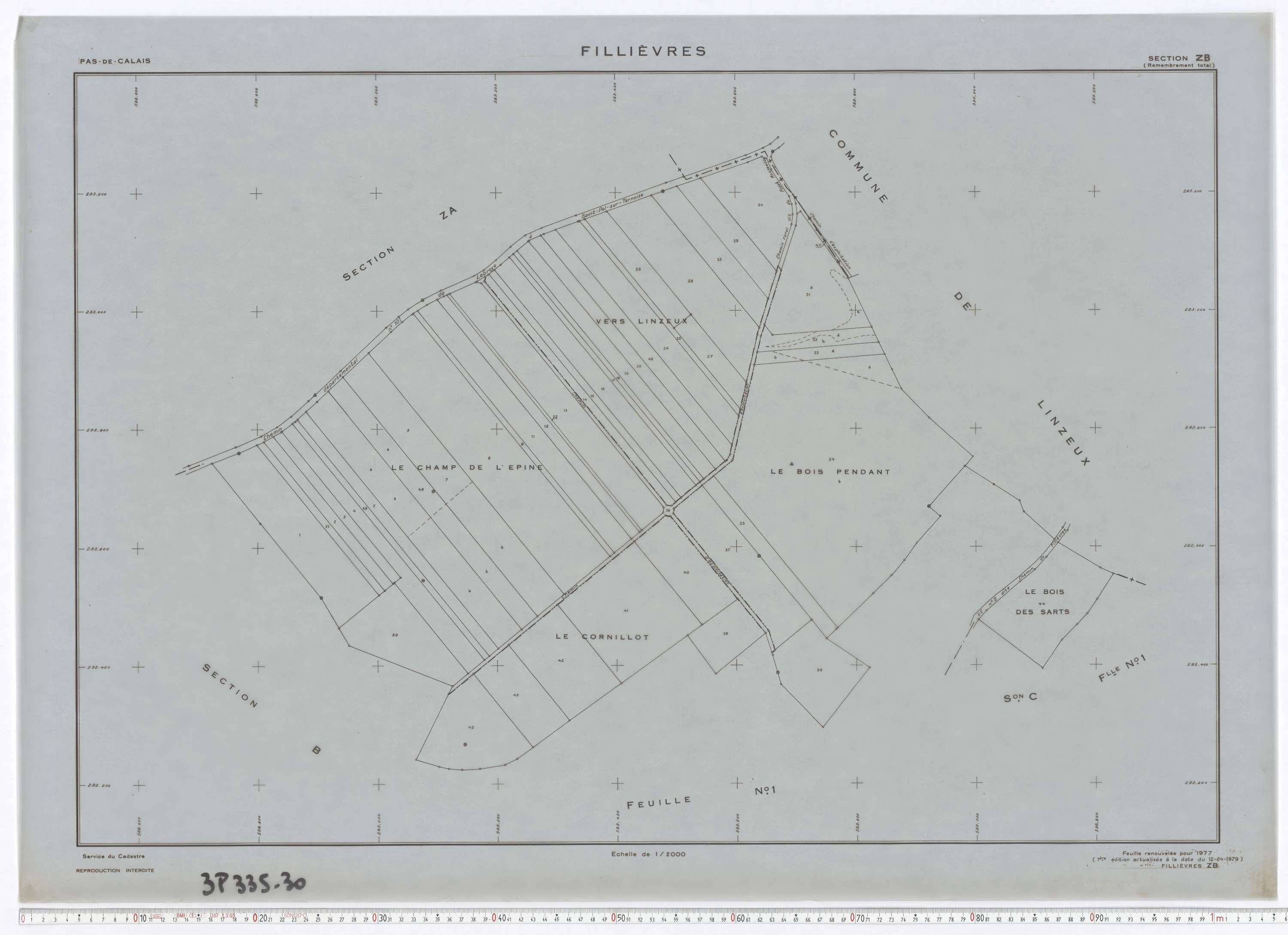 Fillièvres - Section ZB.