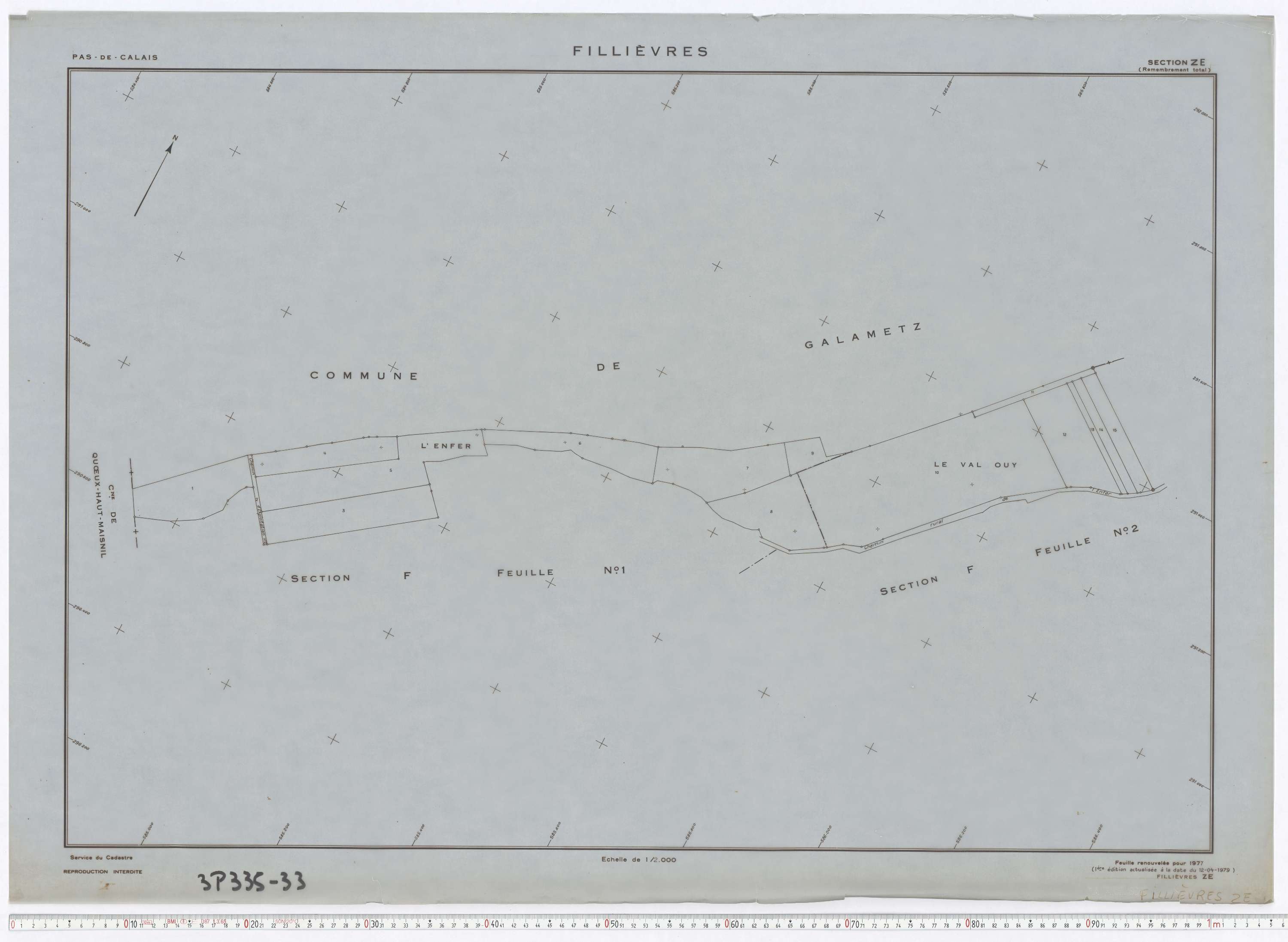 Fillièvres - Section ZE.
