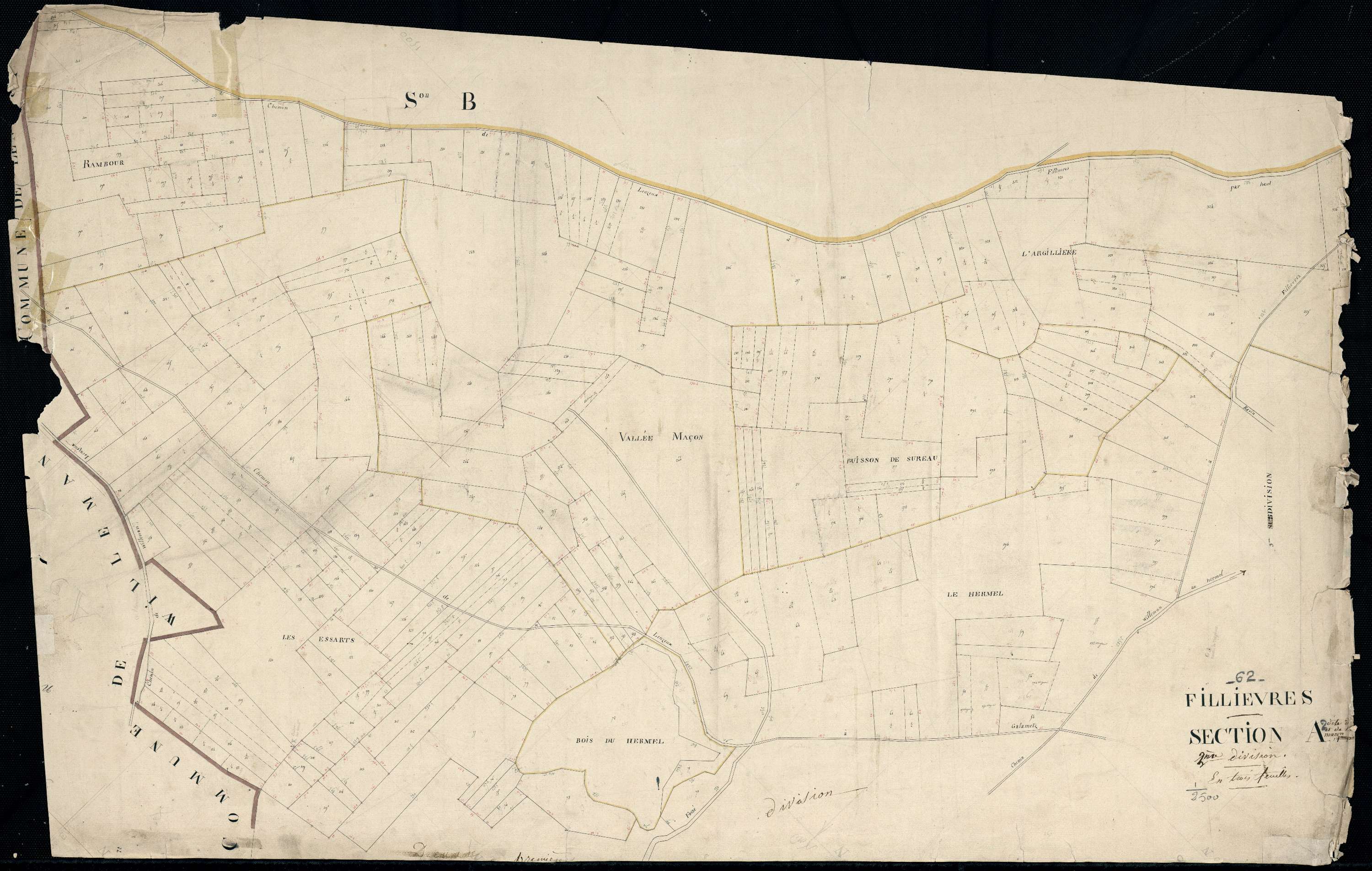 Fillièvres - Section A, 2e feuille