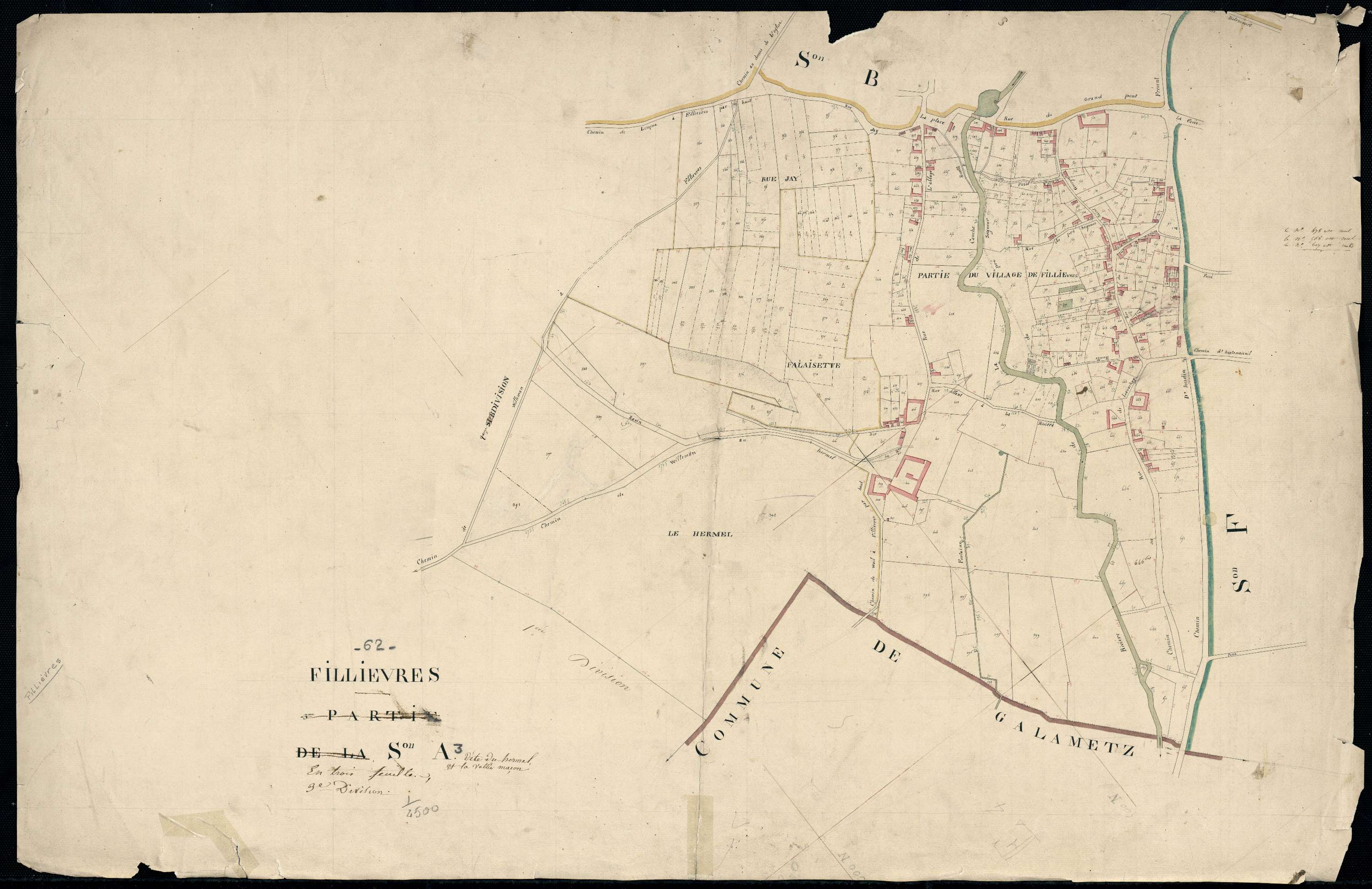 Fillièvres - Section A, 3e feuille