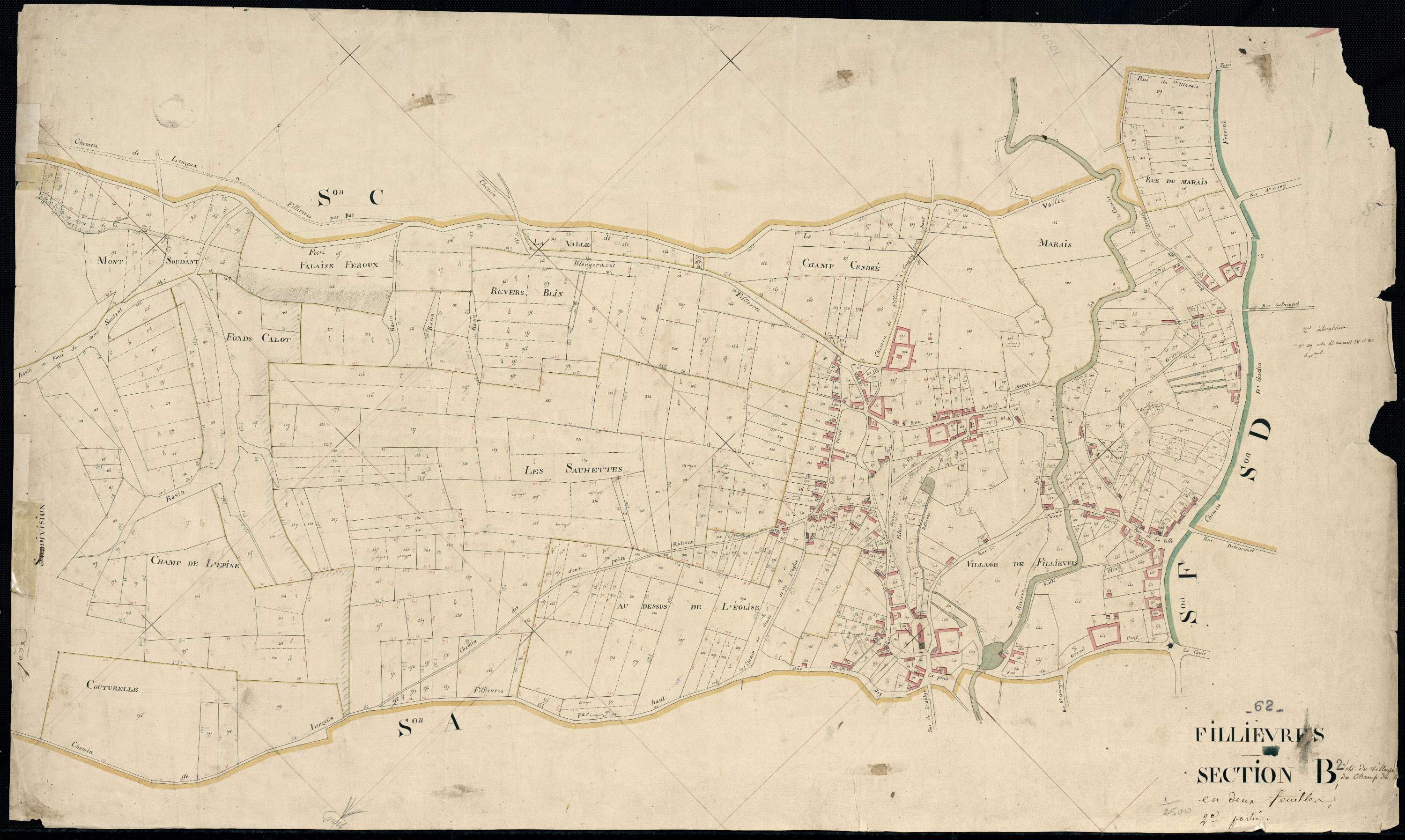 Fillièvres - Section B, 2e feuille