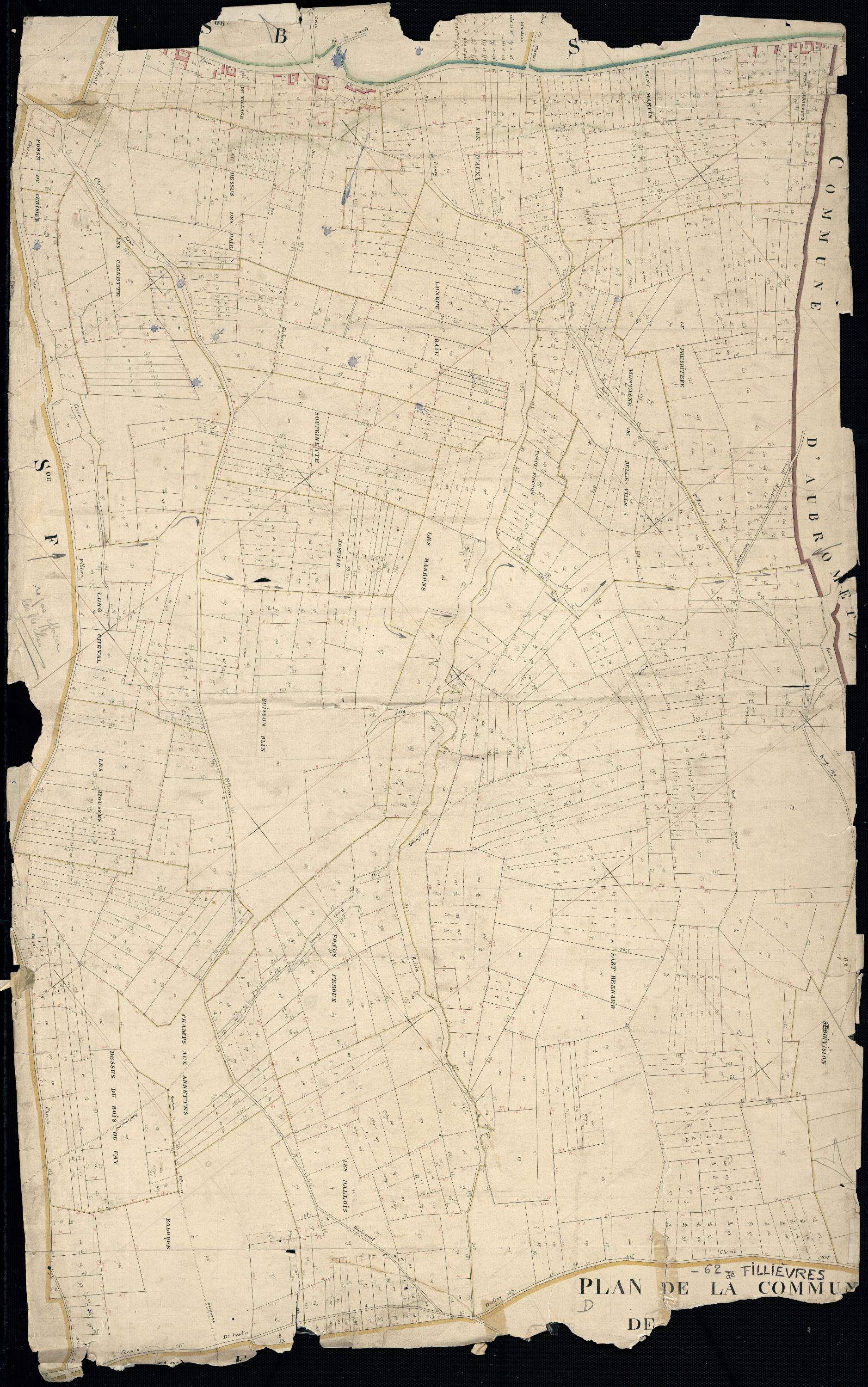Fillièvres - Section D, 1re feuille