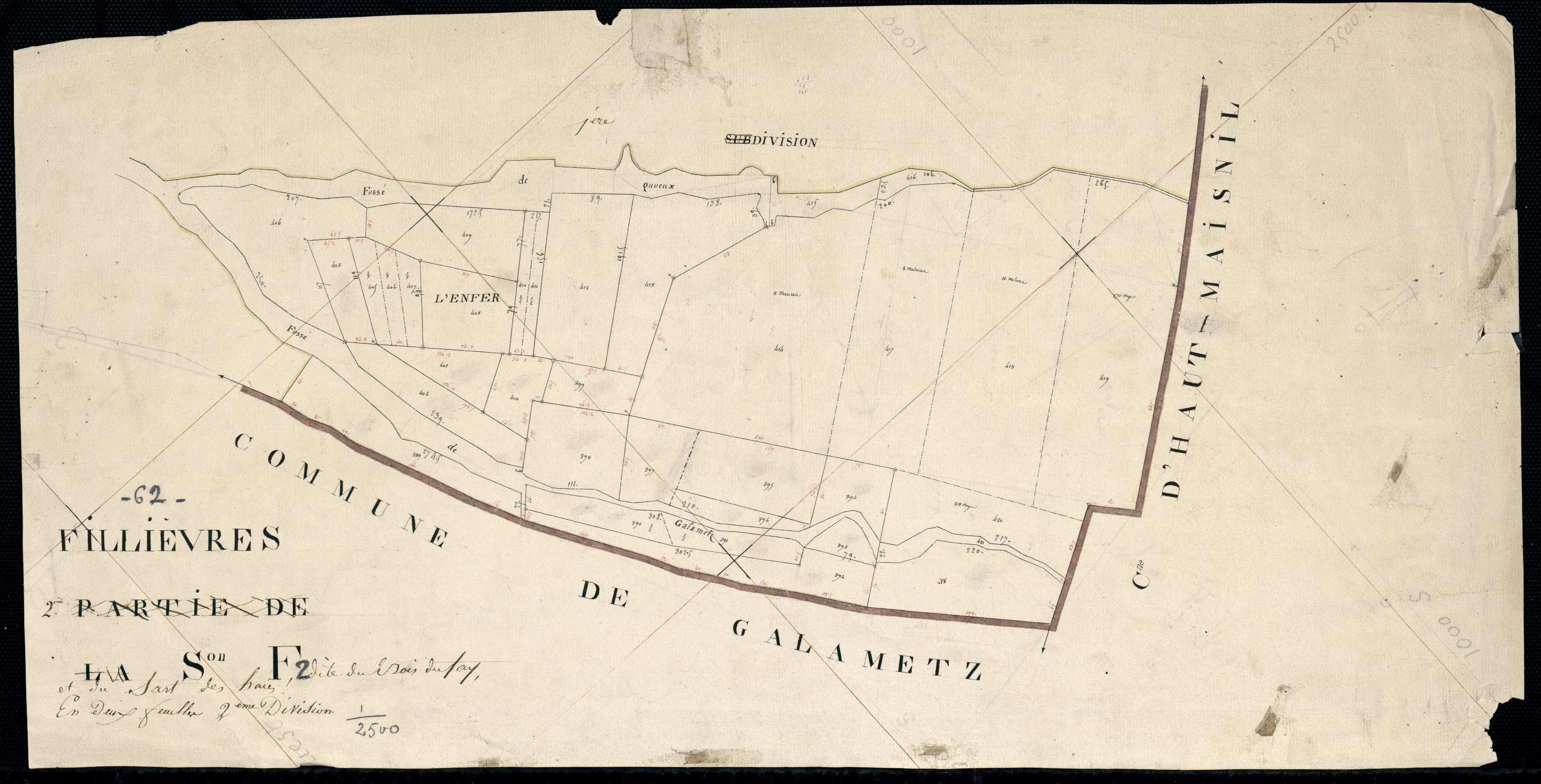 Fillièvres - Section F, 2e feuille