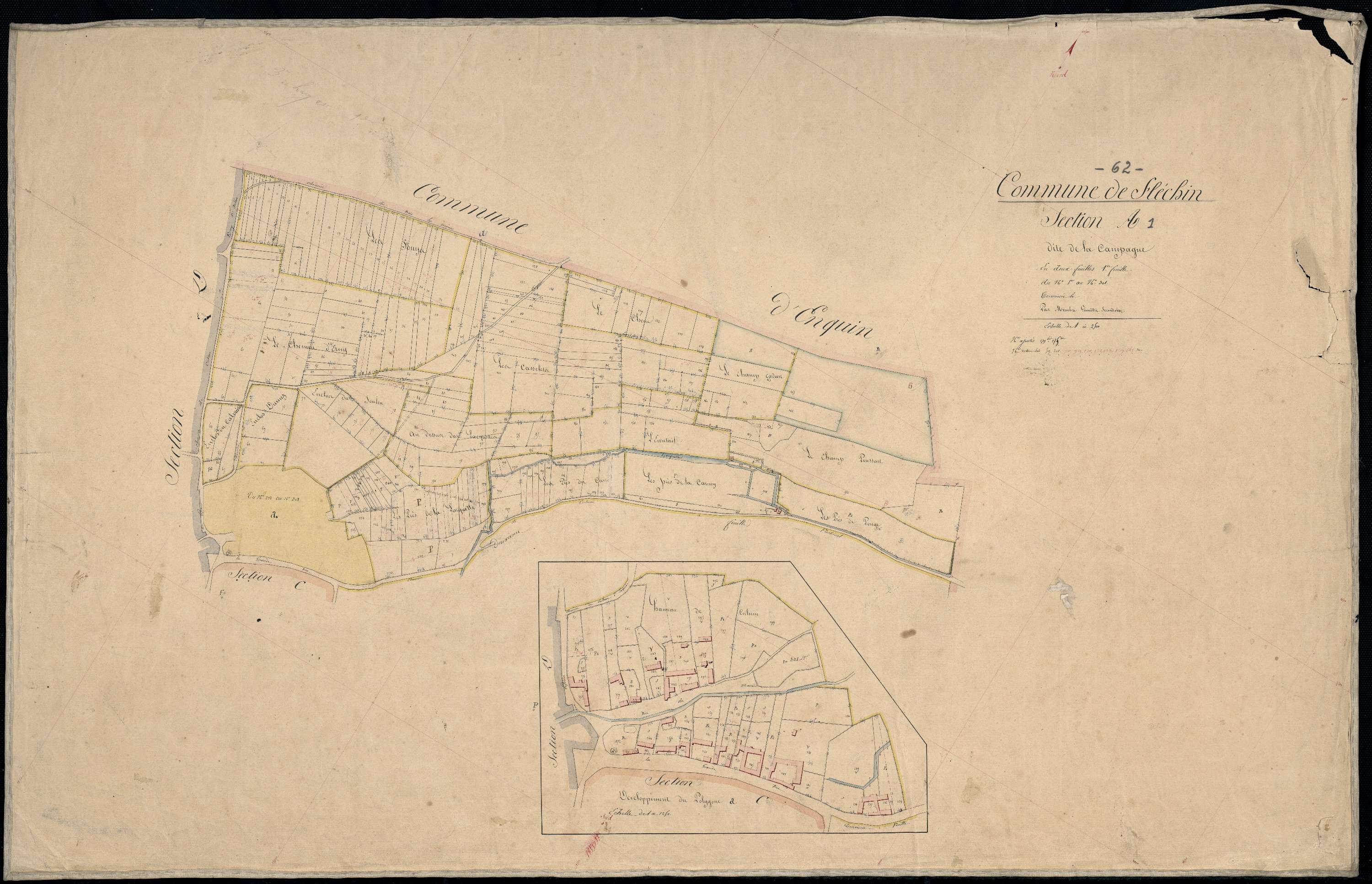Fléchin - Section A, 1re feuille