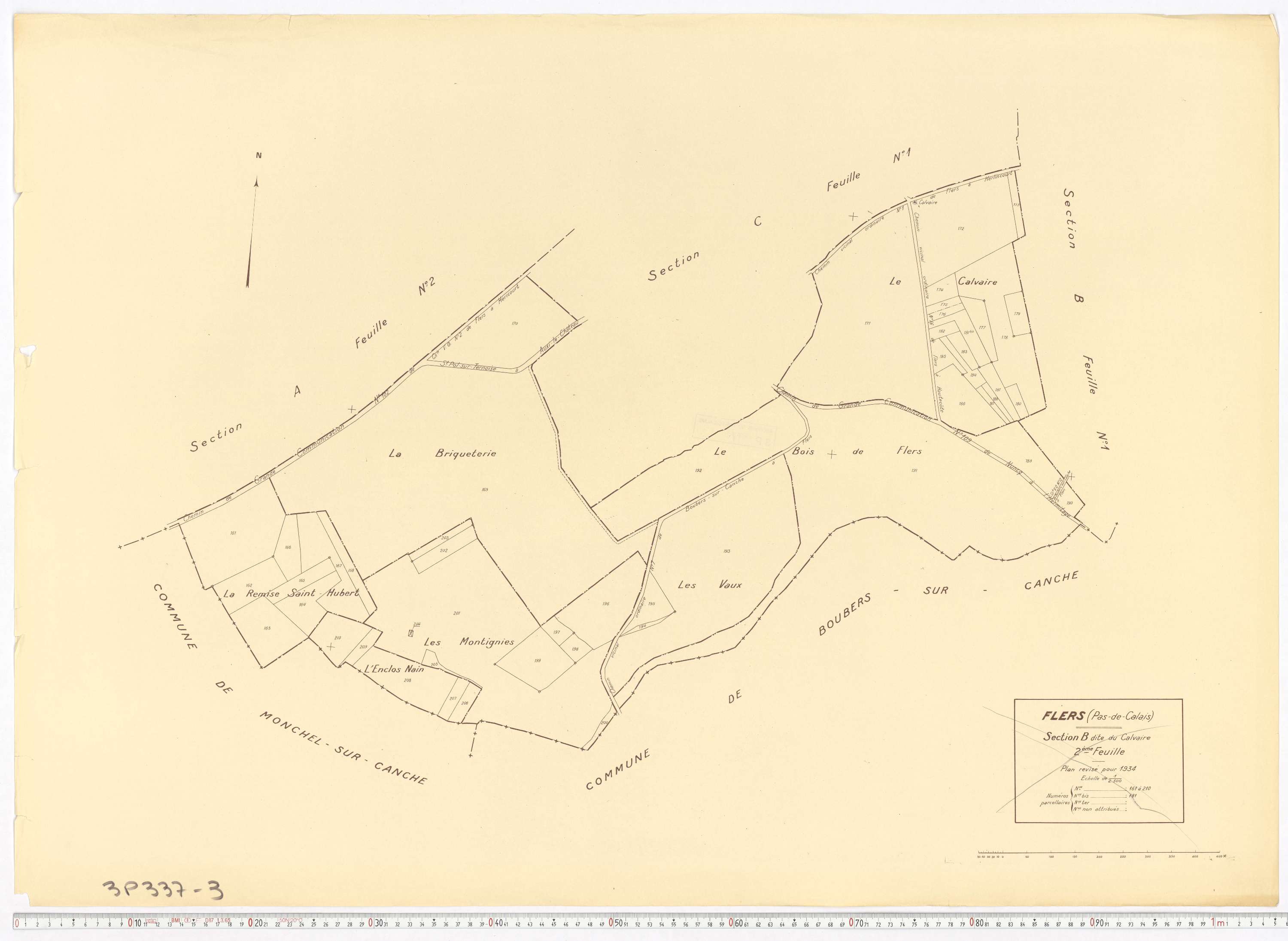 Flers - Section B, feuille 2.