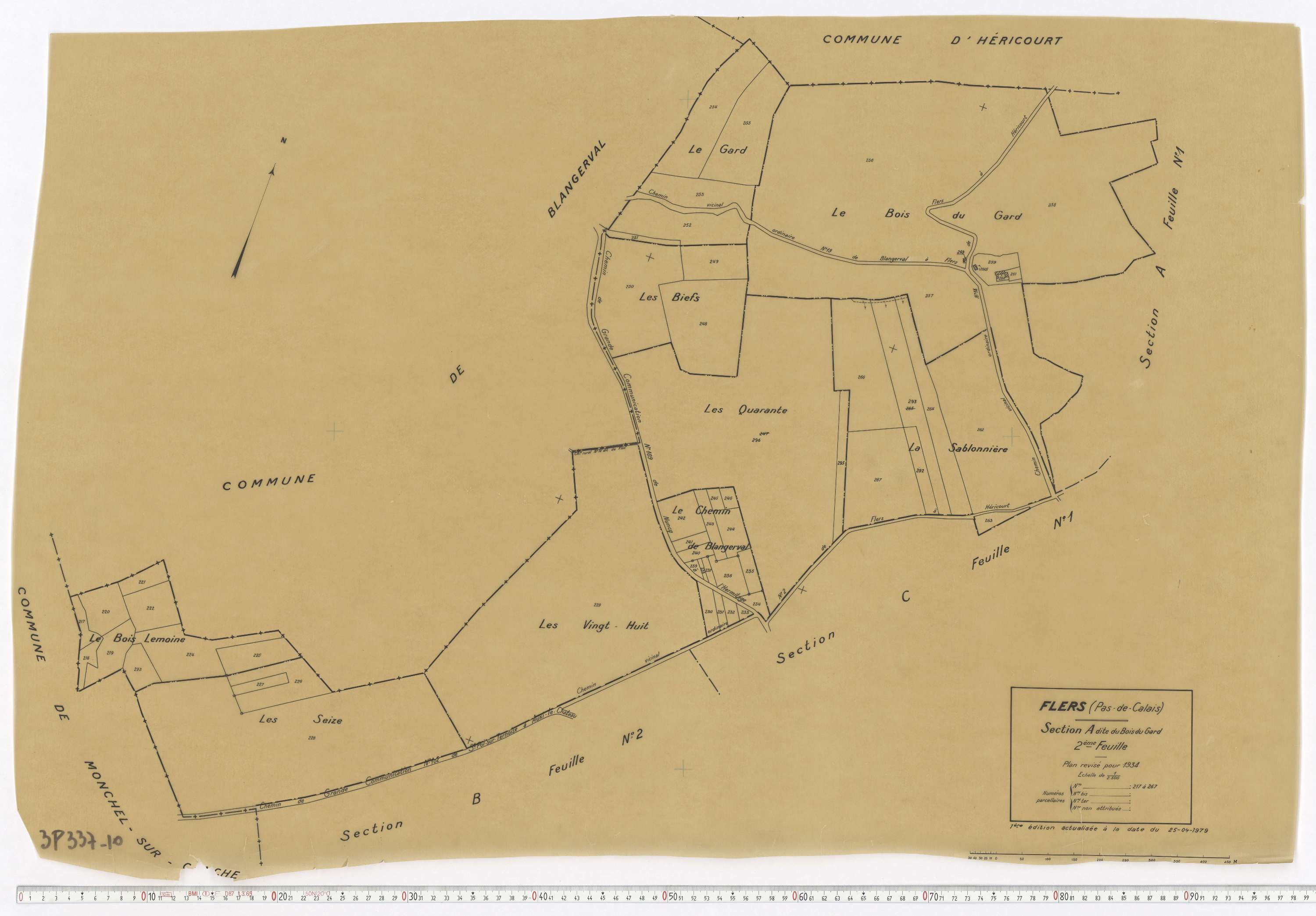 Flers - Section A, feuille 2.