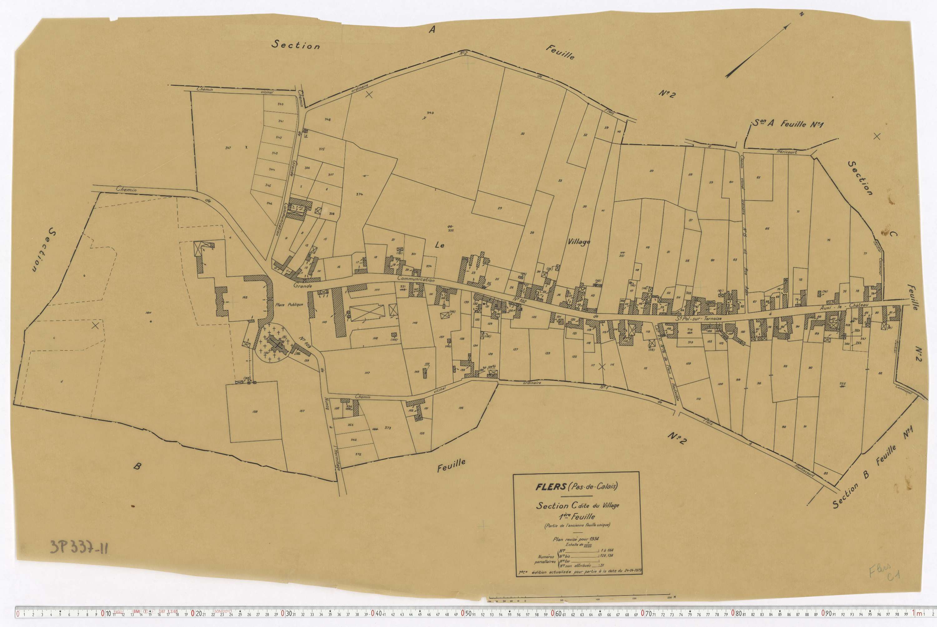 Flers - Section C, feuille 1.