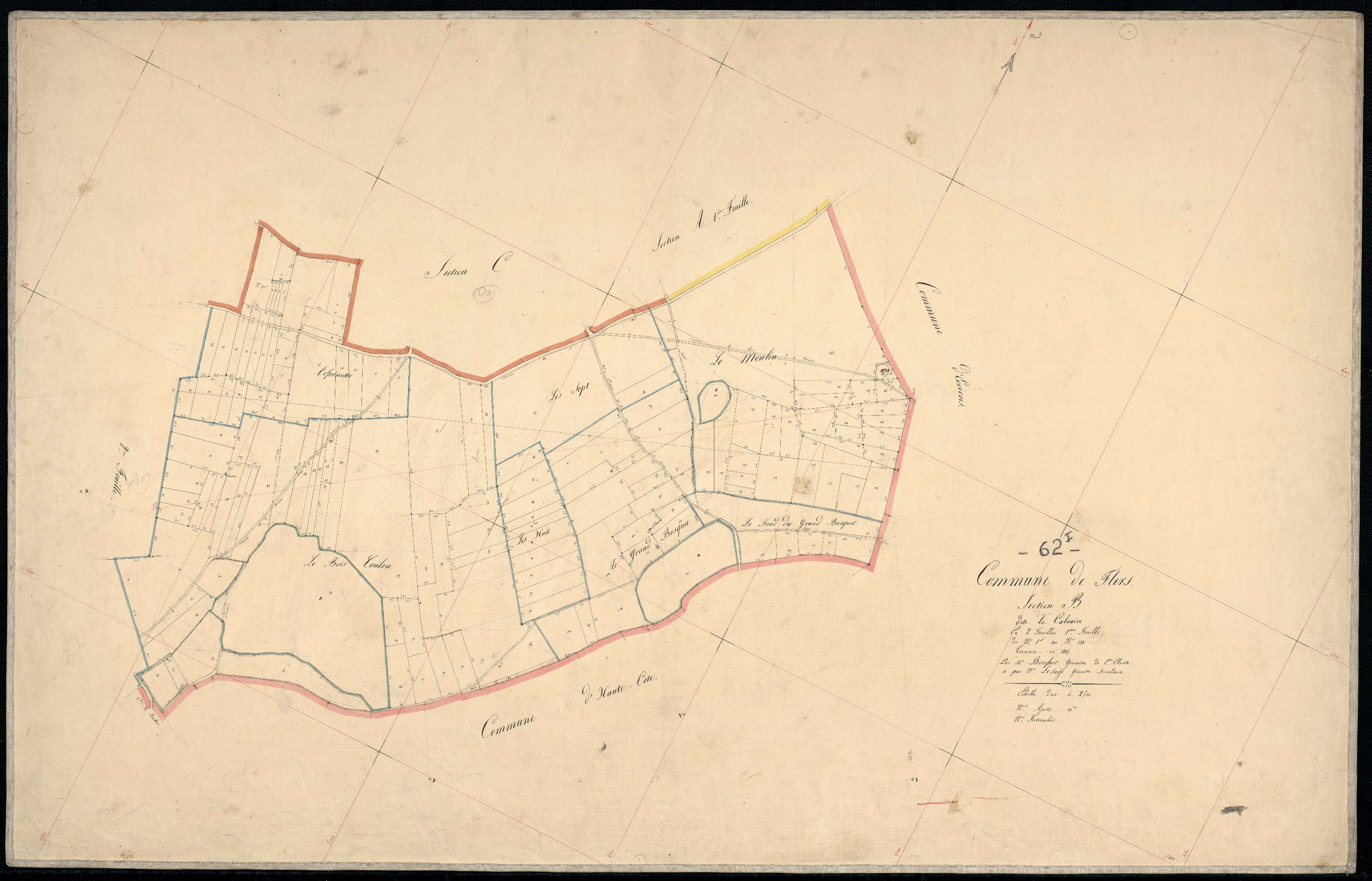 Flers - Section B, 1re feuille