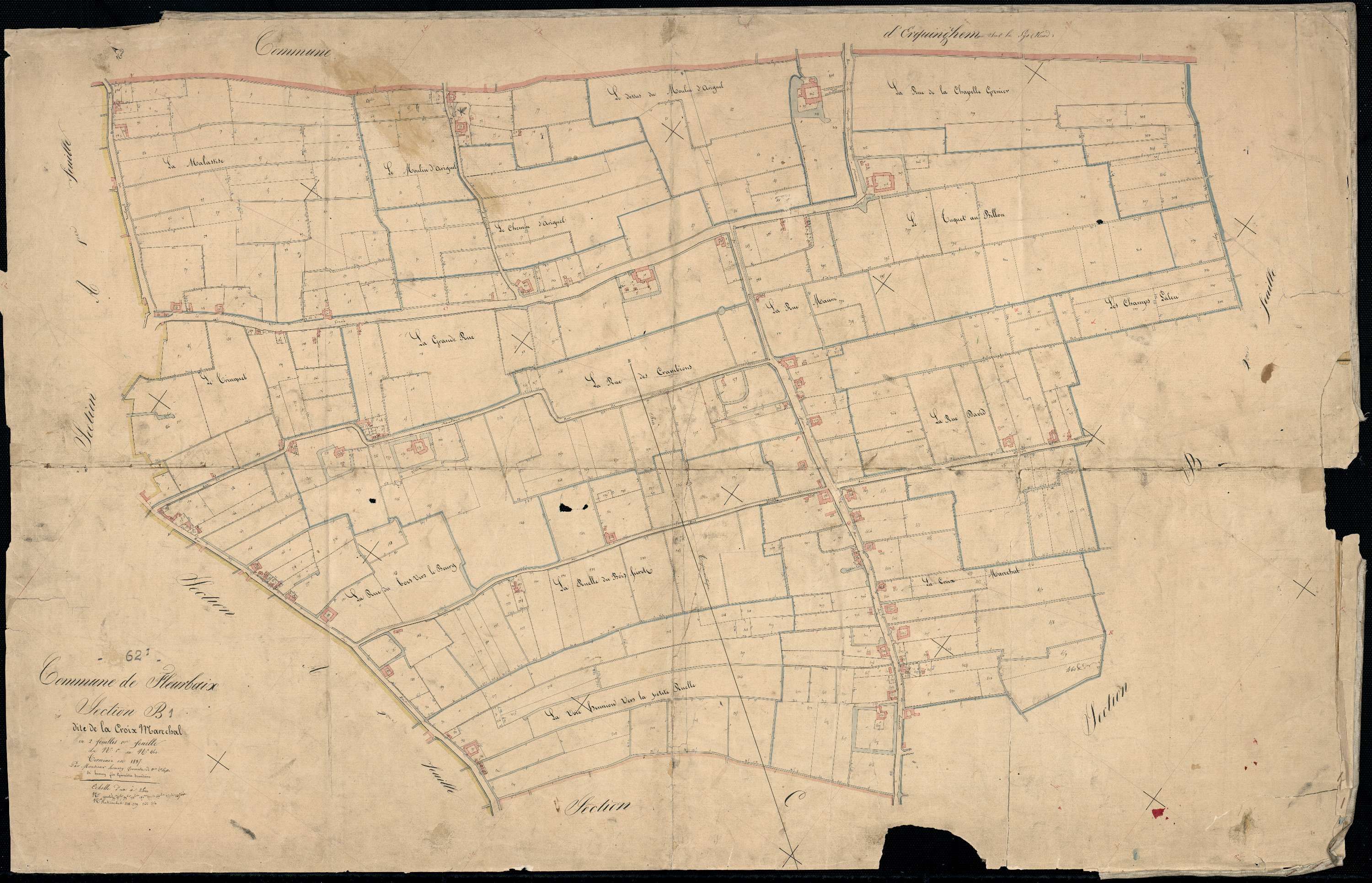 Fleurbaix - Section B, 1re feuille