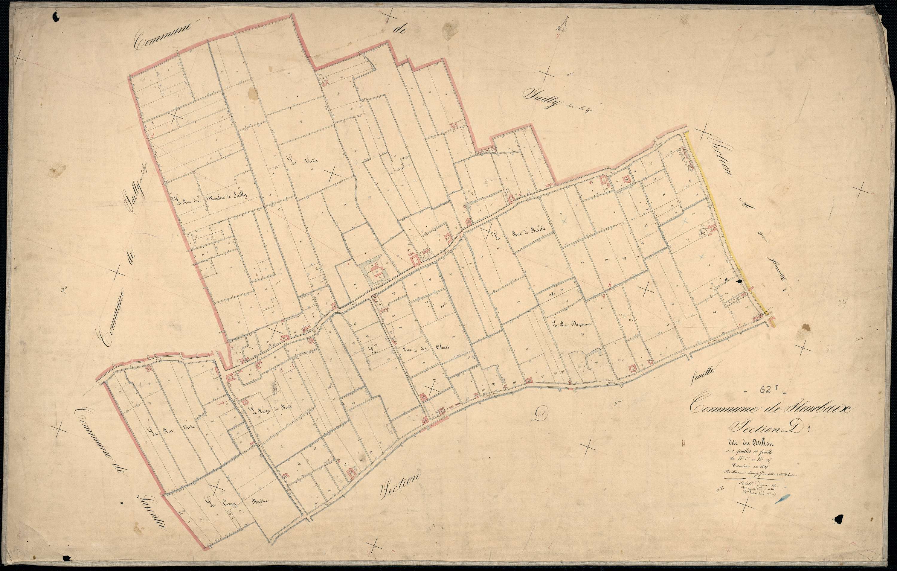 Fleurbaix - Section D, 1re feuille