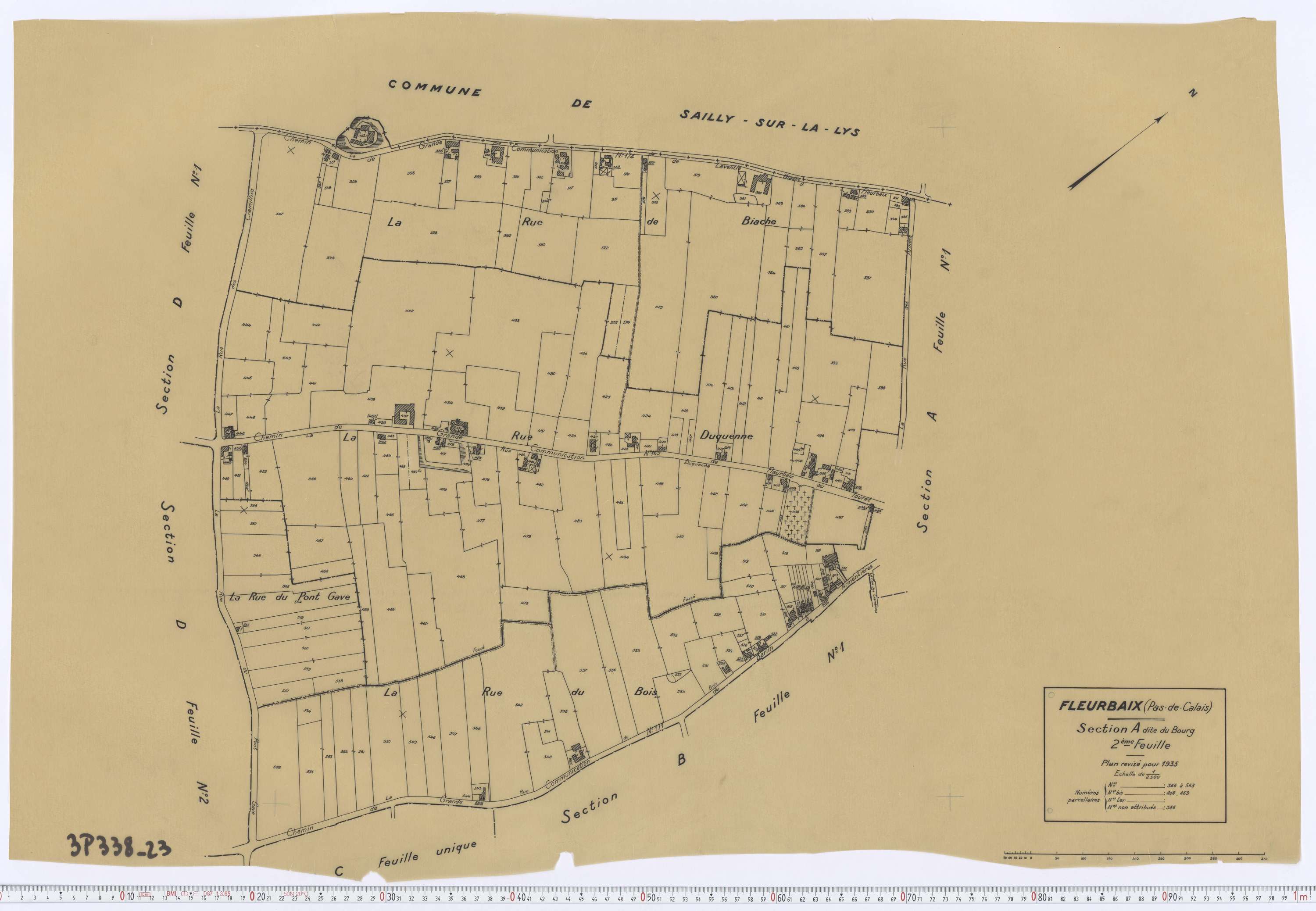 Fleurbaix - Section A, feuille 2.