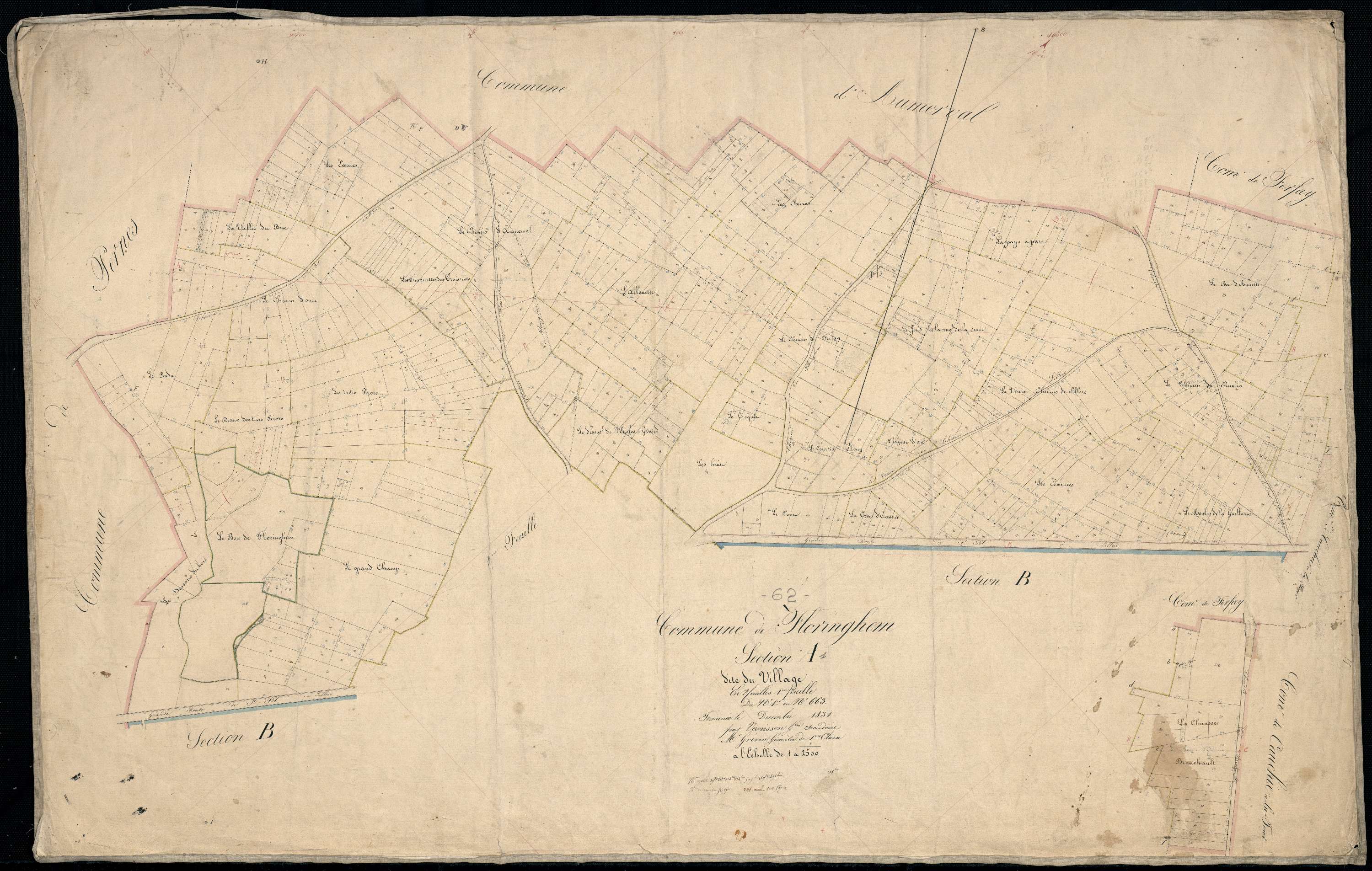 Floringhem - Section A, 1re feuille