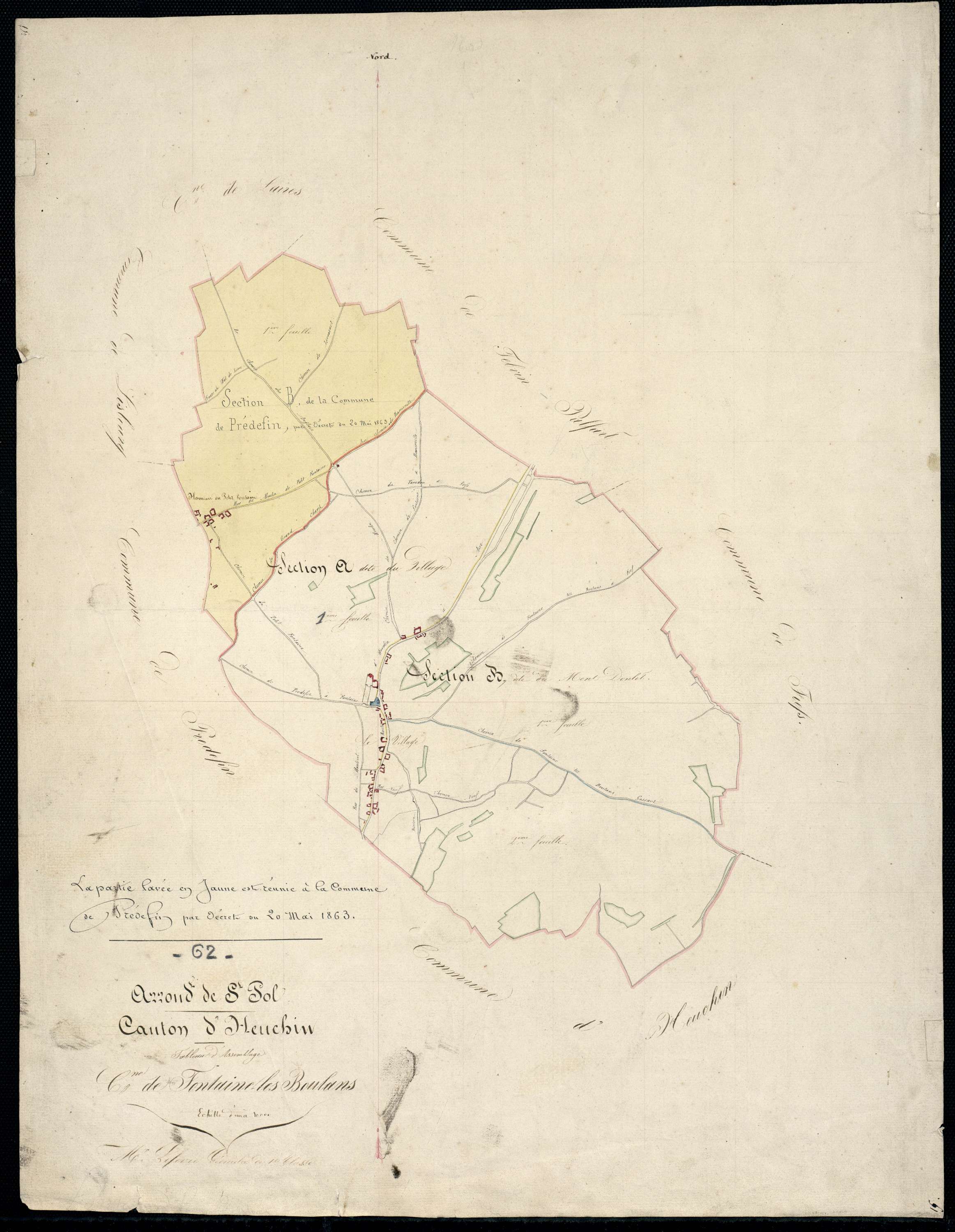 Fontaine-lès-Boulans - Tableau d'assemblage