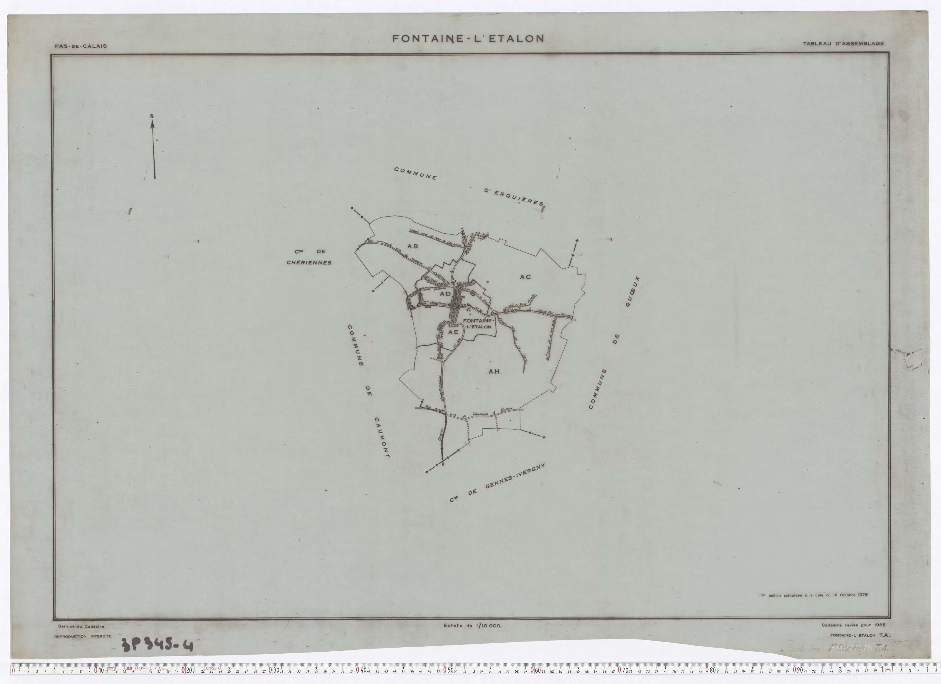 Fontaine-l'Étalon - Tableau d'assemblage.