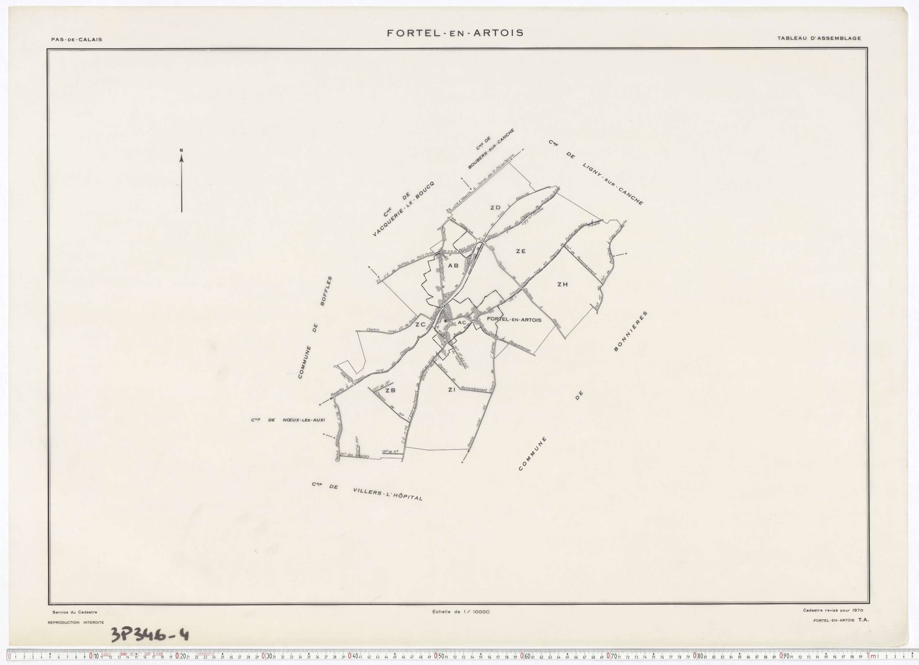 Fortel-en-Artois - Tableau d'assemblage.
